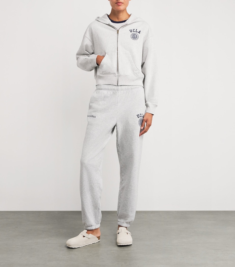 UCLA Crest Zip-Up Hoodie HEATHER GRAY Image 2