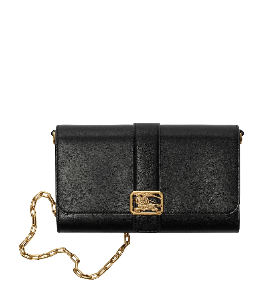 Burberry Leather Rider Chain Wallet Black Image 1