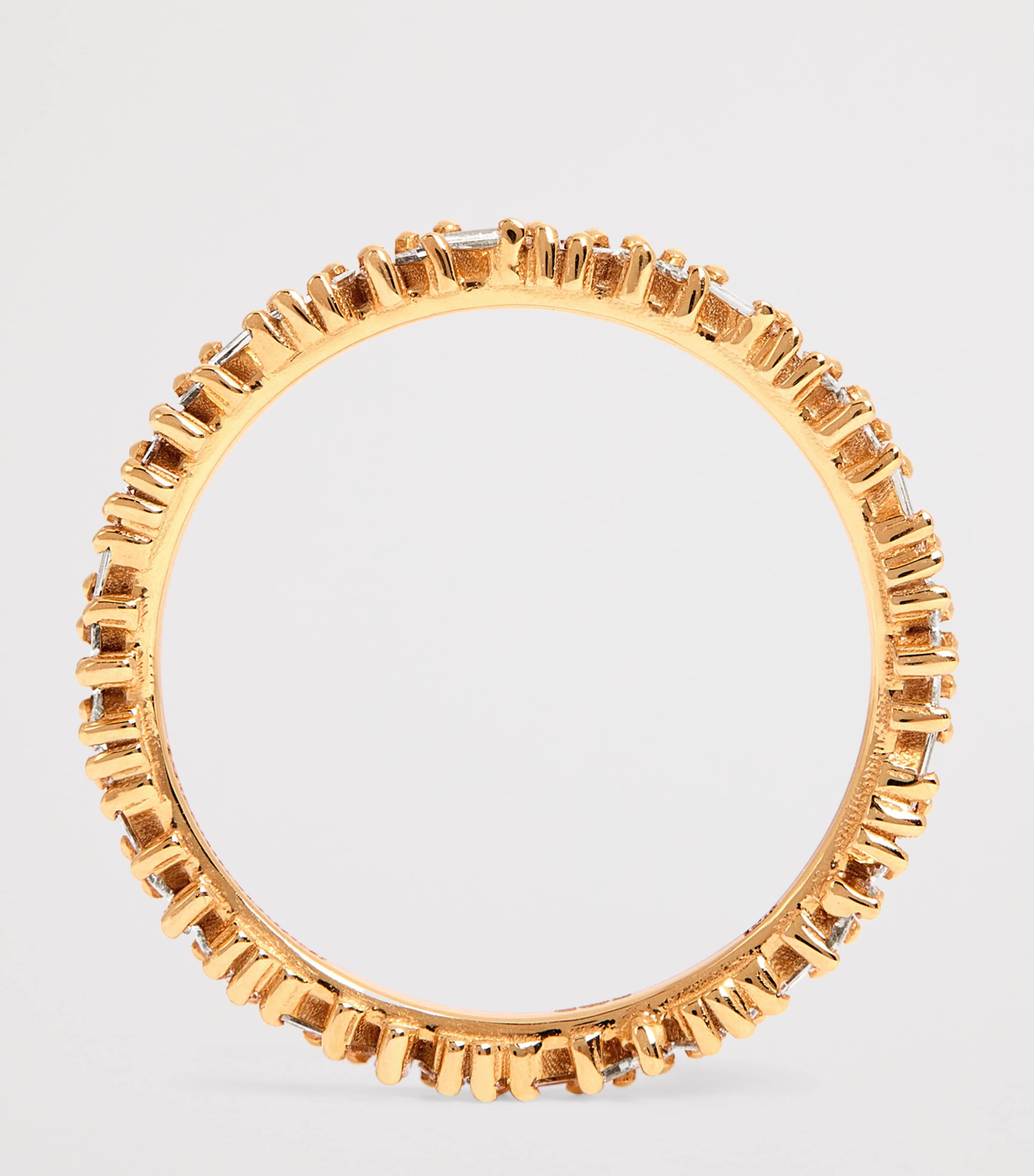 Yellow Gold and Diamond Tech Ring Jackets  (Size 8.5) 18K YG/WD Image 3