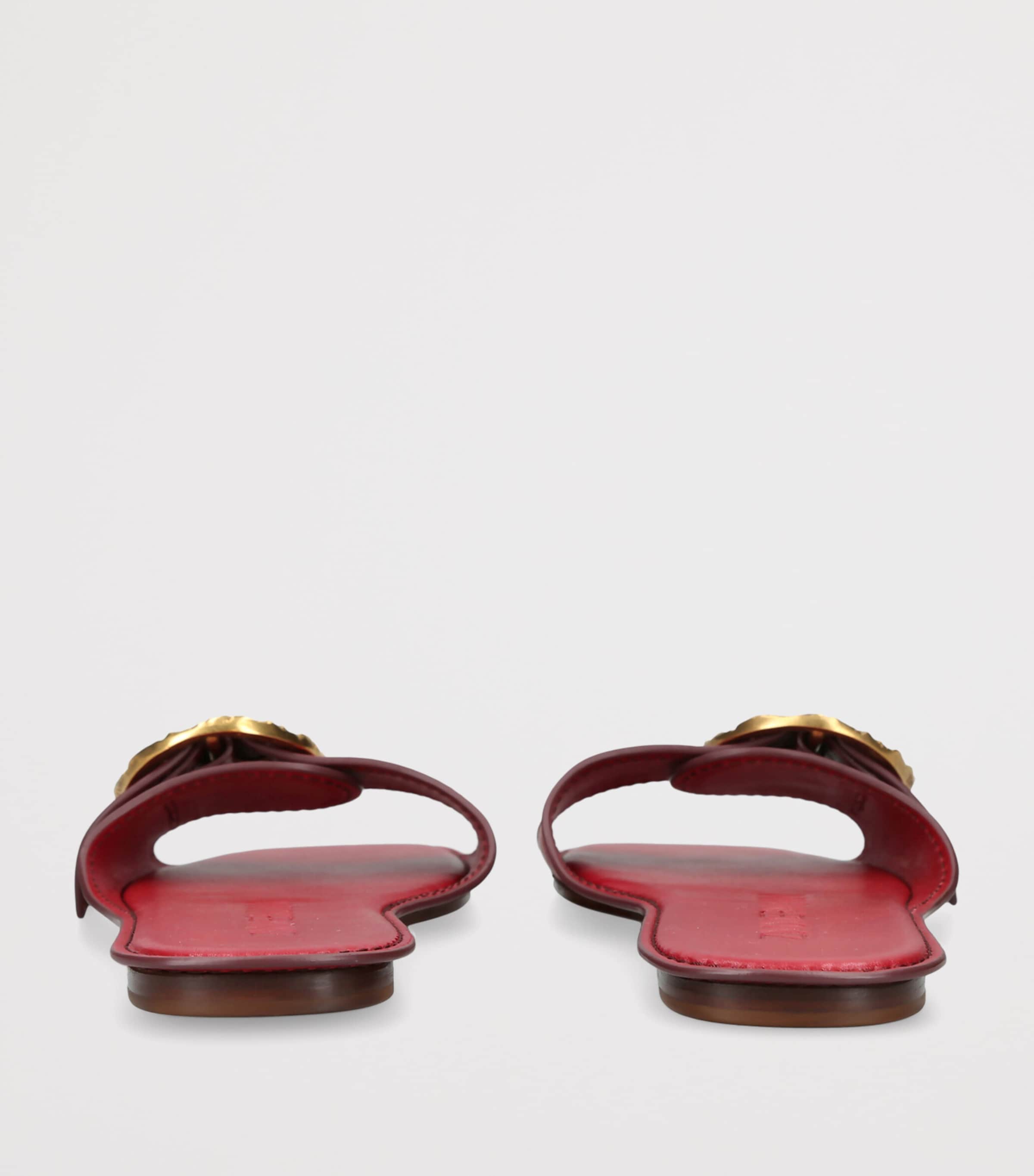 Zimmermann Leather Solena Slides Red Image 4