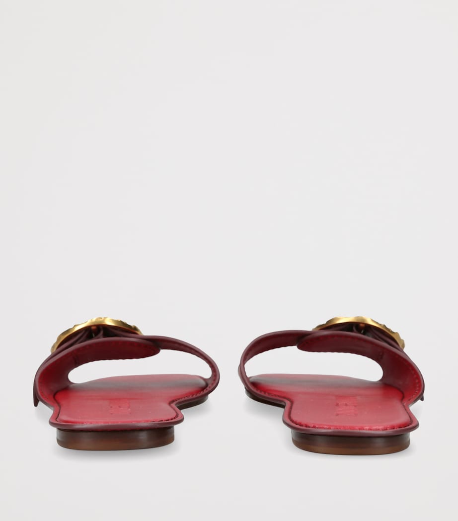 Zimmermann Leather Solena Slides Red Image 4