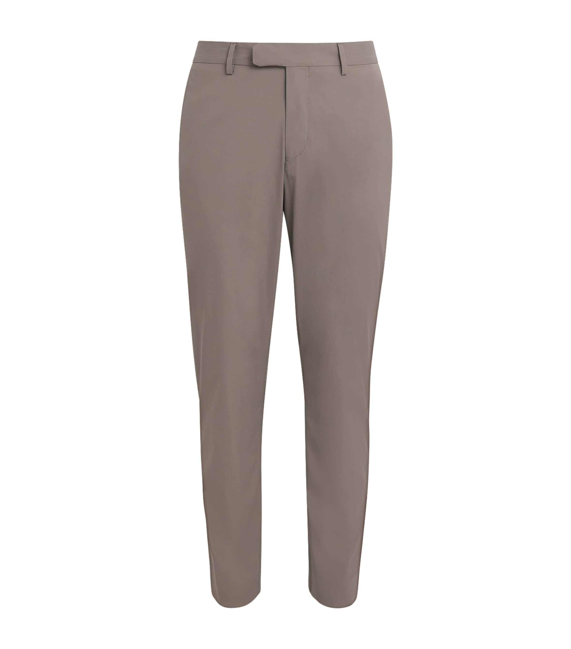 Corneliani Mens Techwool Straight Trousers Natural / Beige Image 1