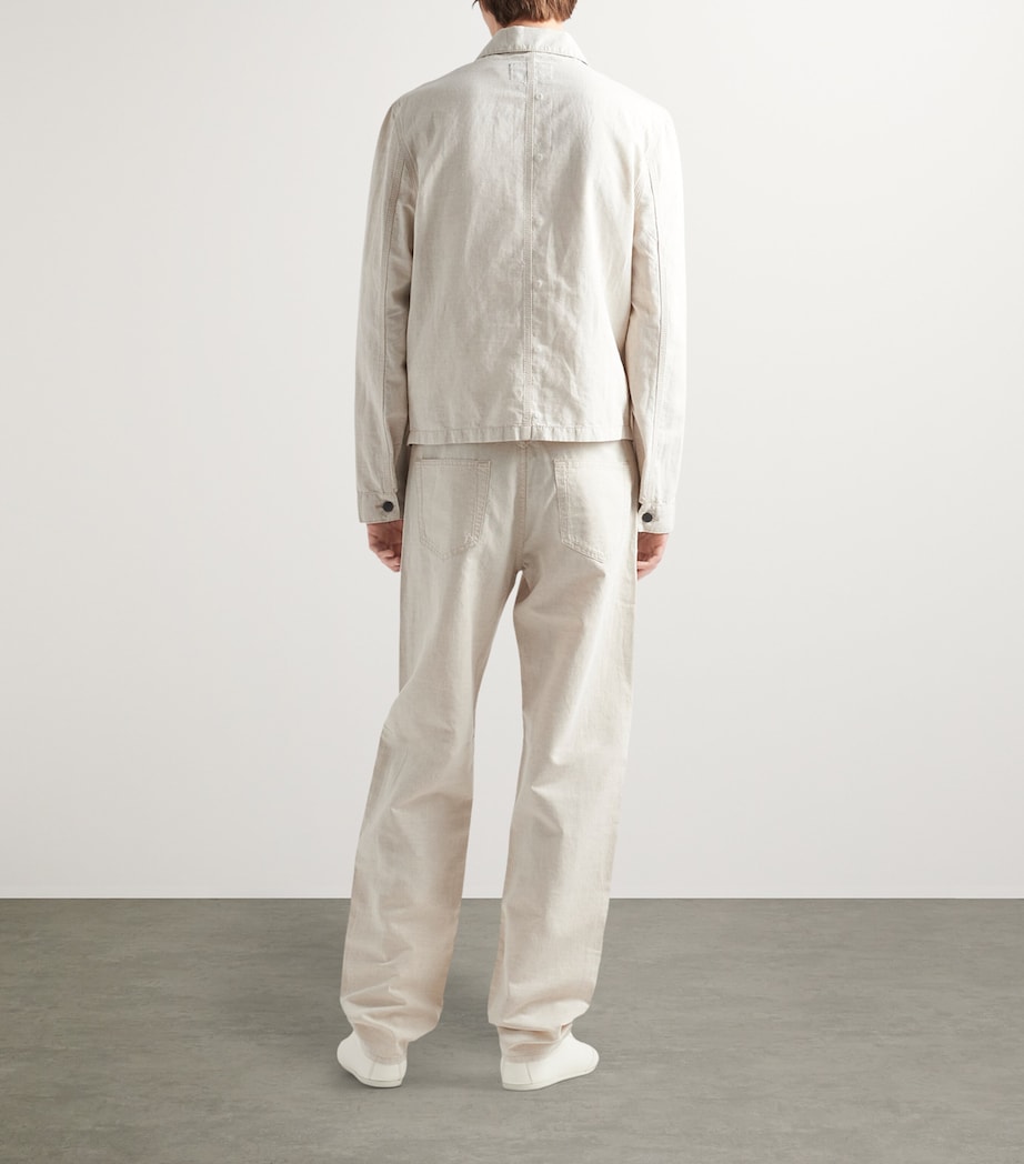 Chambray Denim Blouson Jacket F0ABR Image 3