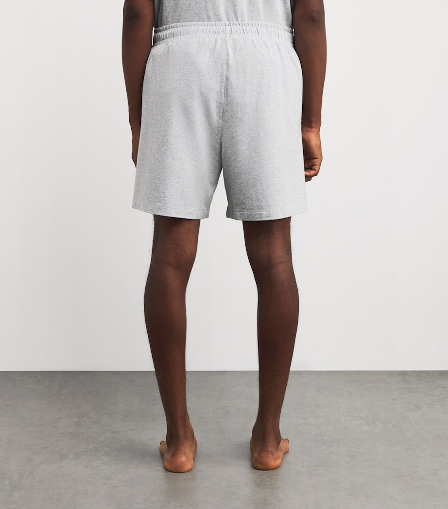 Cotton-Blend Lounge Sweatshorts HEATHER GREY Image 4