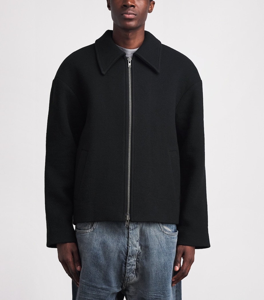 Won Hundred Mens Wool-Blend Sebastian Jacket Black Image 4