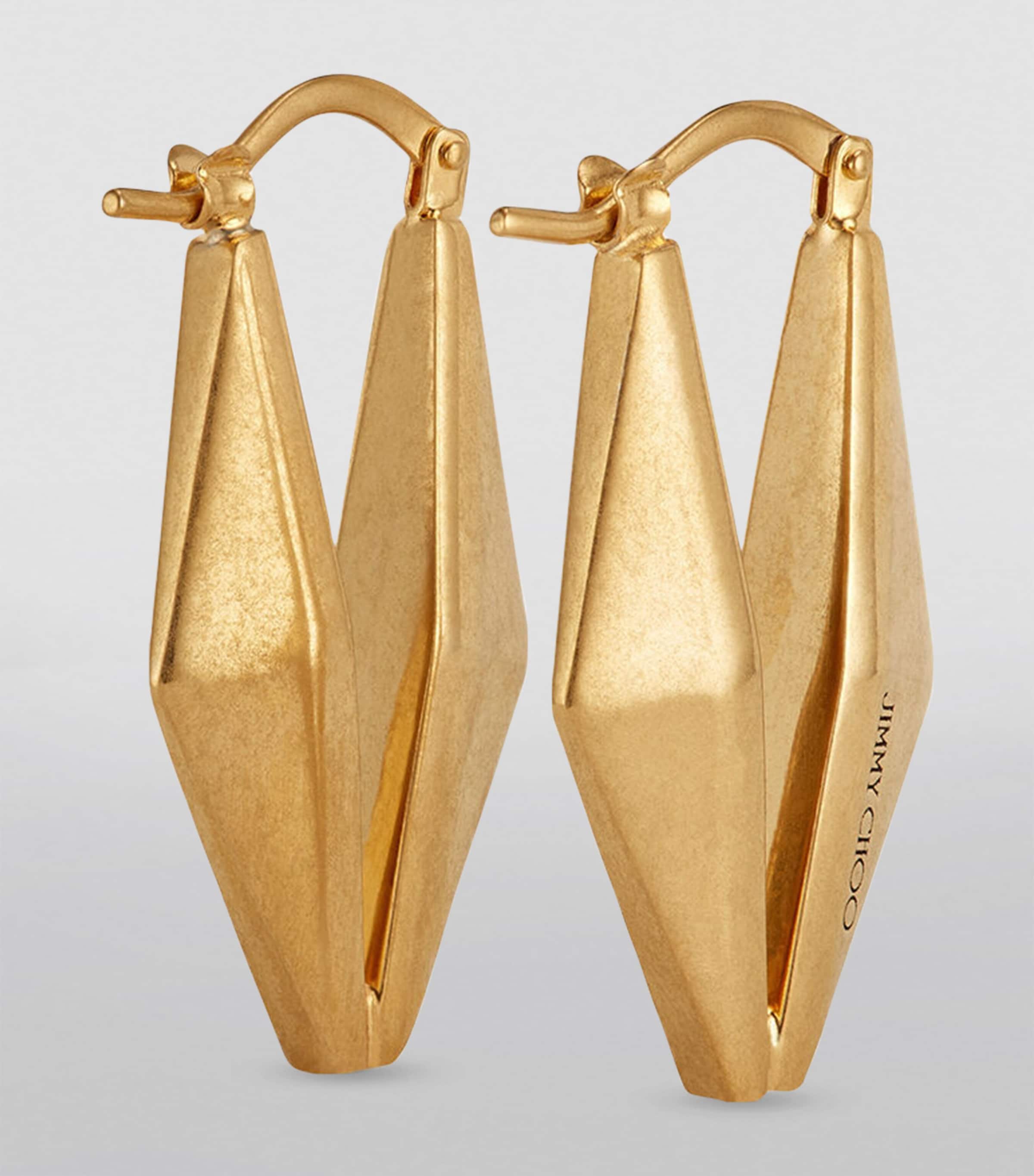 Diamond Chain Earrings GOLD Image 3