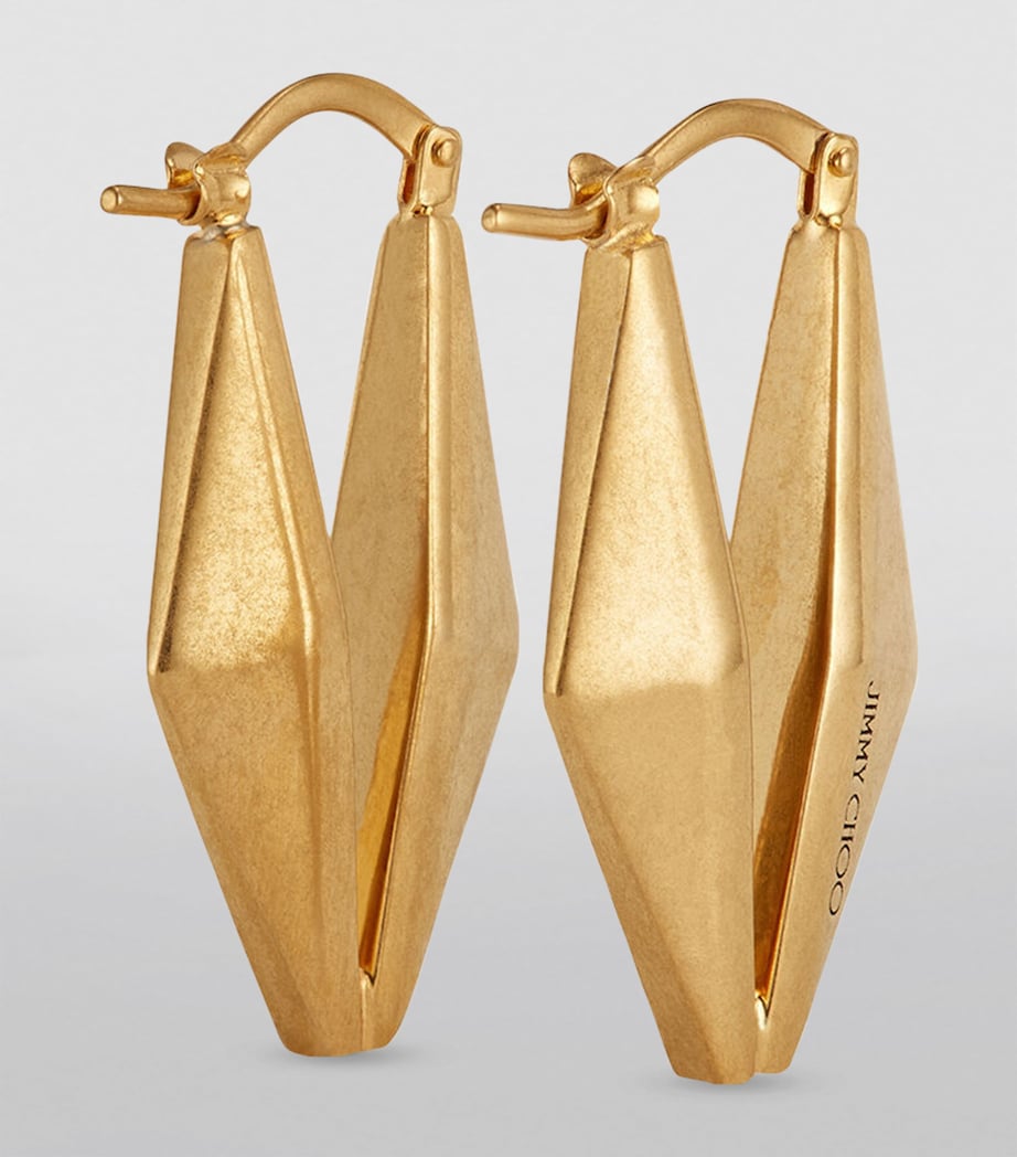 Diamond Chain Earrings GOLD Image 3