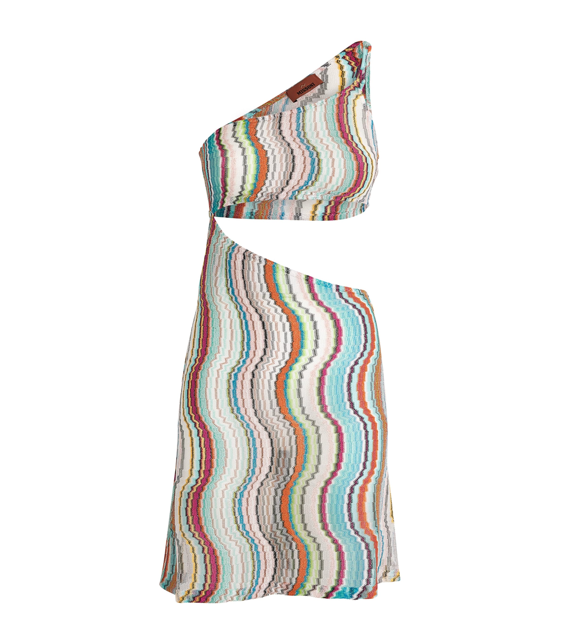 Missoni Asymmetric Cut-out Mini Dress