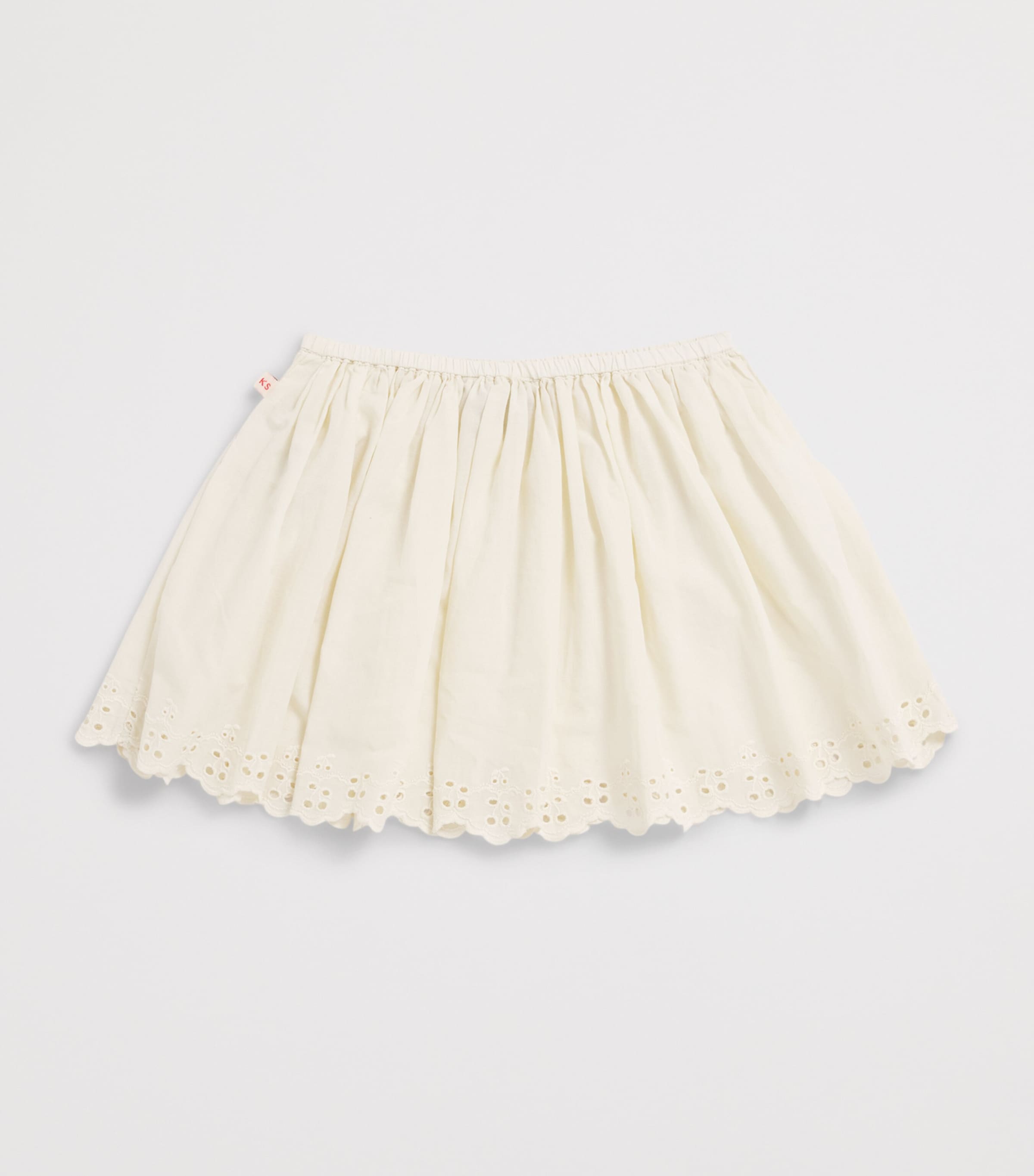 KONGES SLOJD Cotton Embroidered Posey Skirt (9 Months-10 Years) Antique Image 2