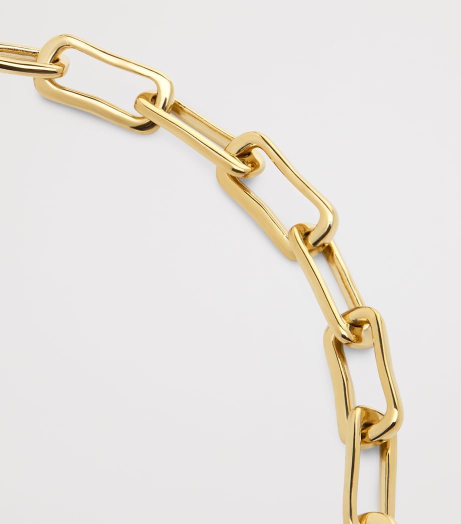 Monica Vinader Gold Vermeil Alta Mini Chain Necklace Gold Vermeil Image 3