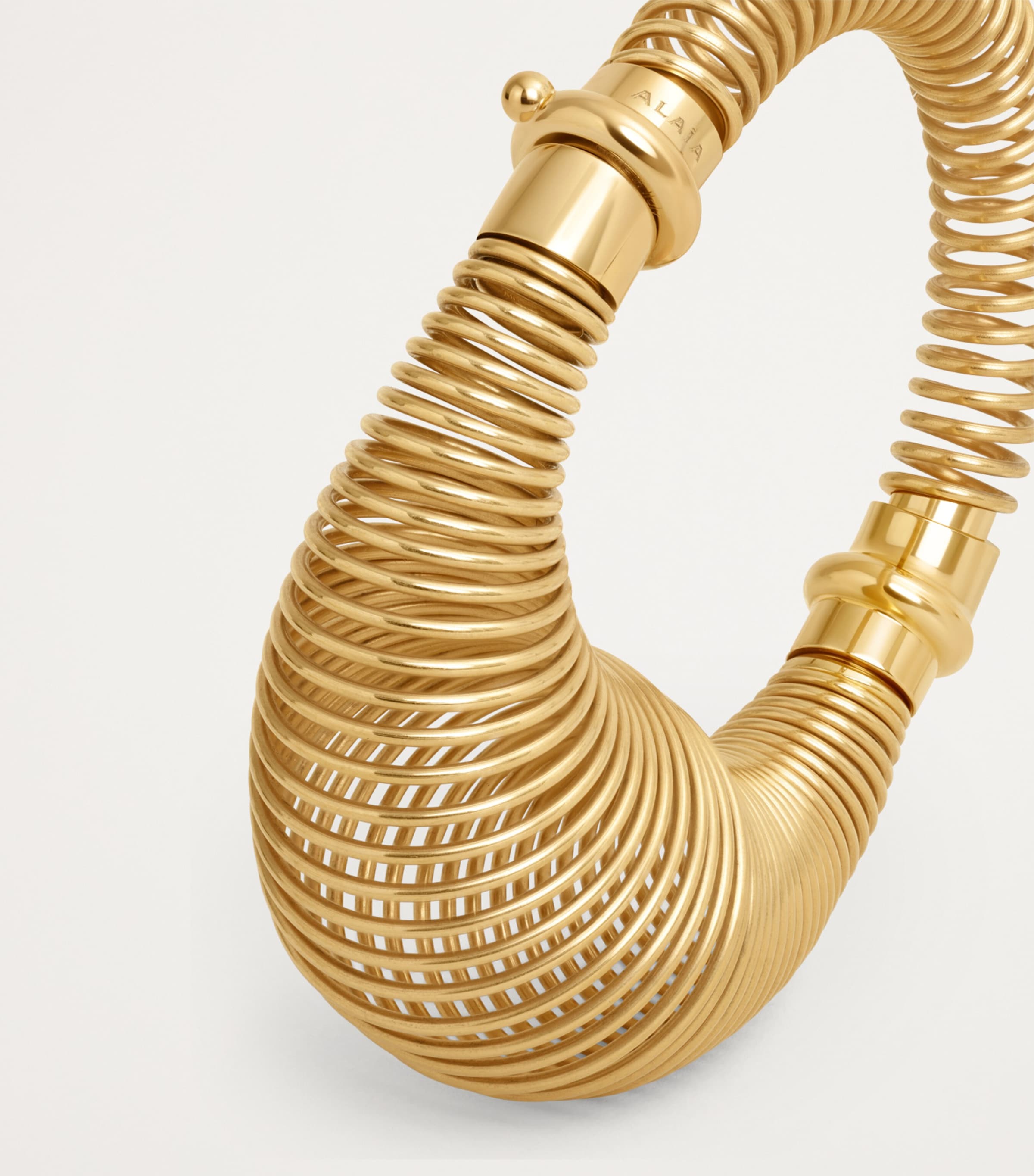 Alaïa Gold-Tone Spiral Bracelet Or Image 4