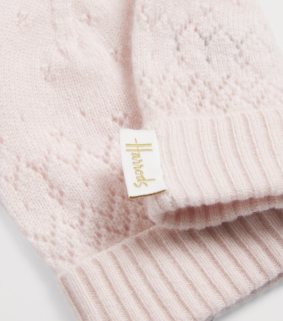 Harrods Cashmere Hat Pink Image 3