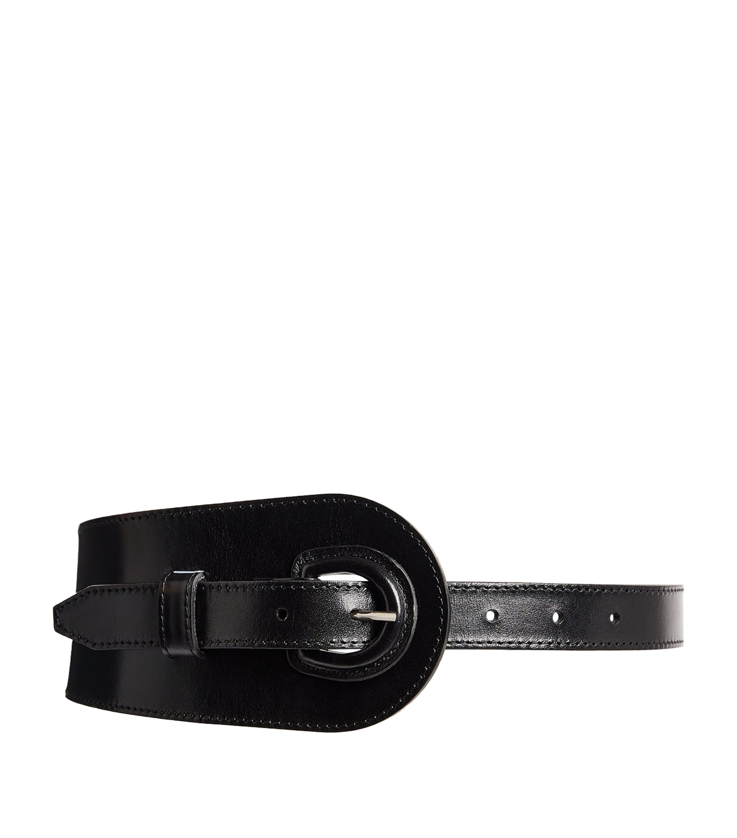 Claudie Pierlot Leather Belt In Black