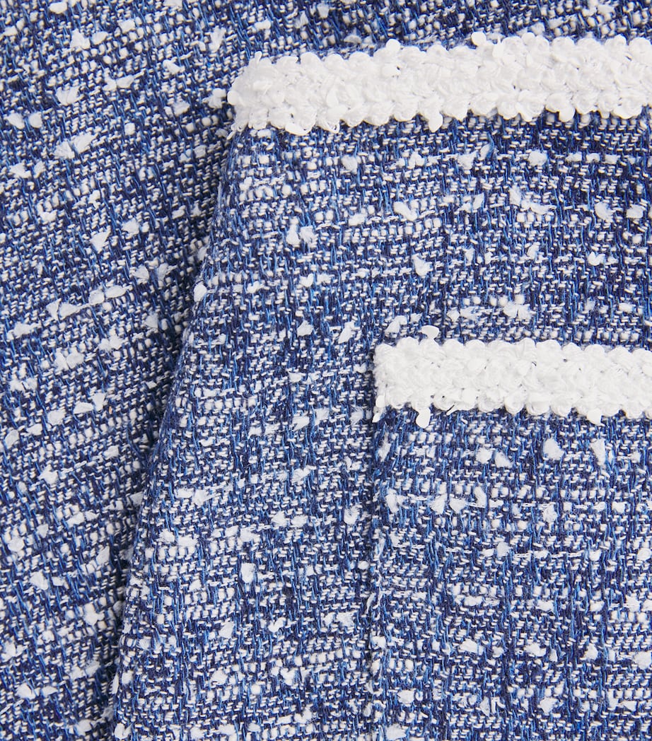 Bouclé Tweed Trousers NAVY Image 5