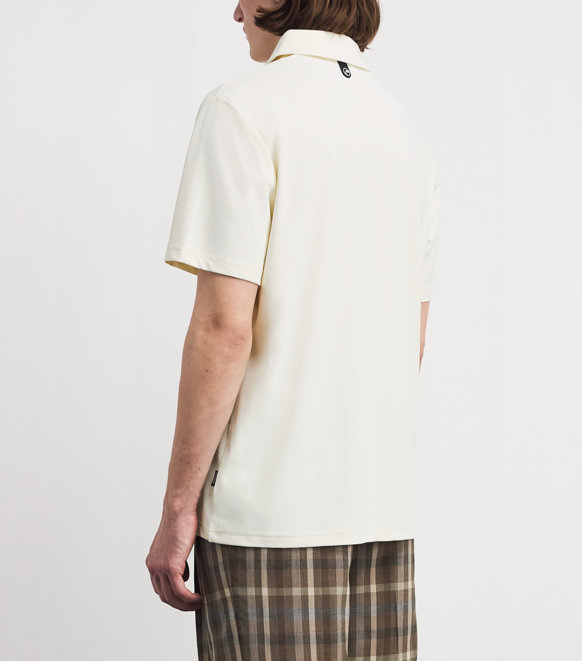 Malbon Mens Fairway Polo Shirt Ivory Image 5