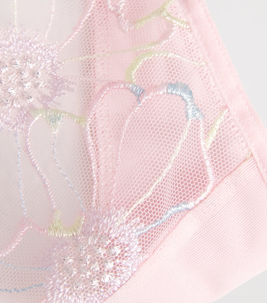 Chantelle Womens Pulp Lush Thong Lurex Pink Image 4