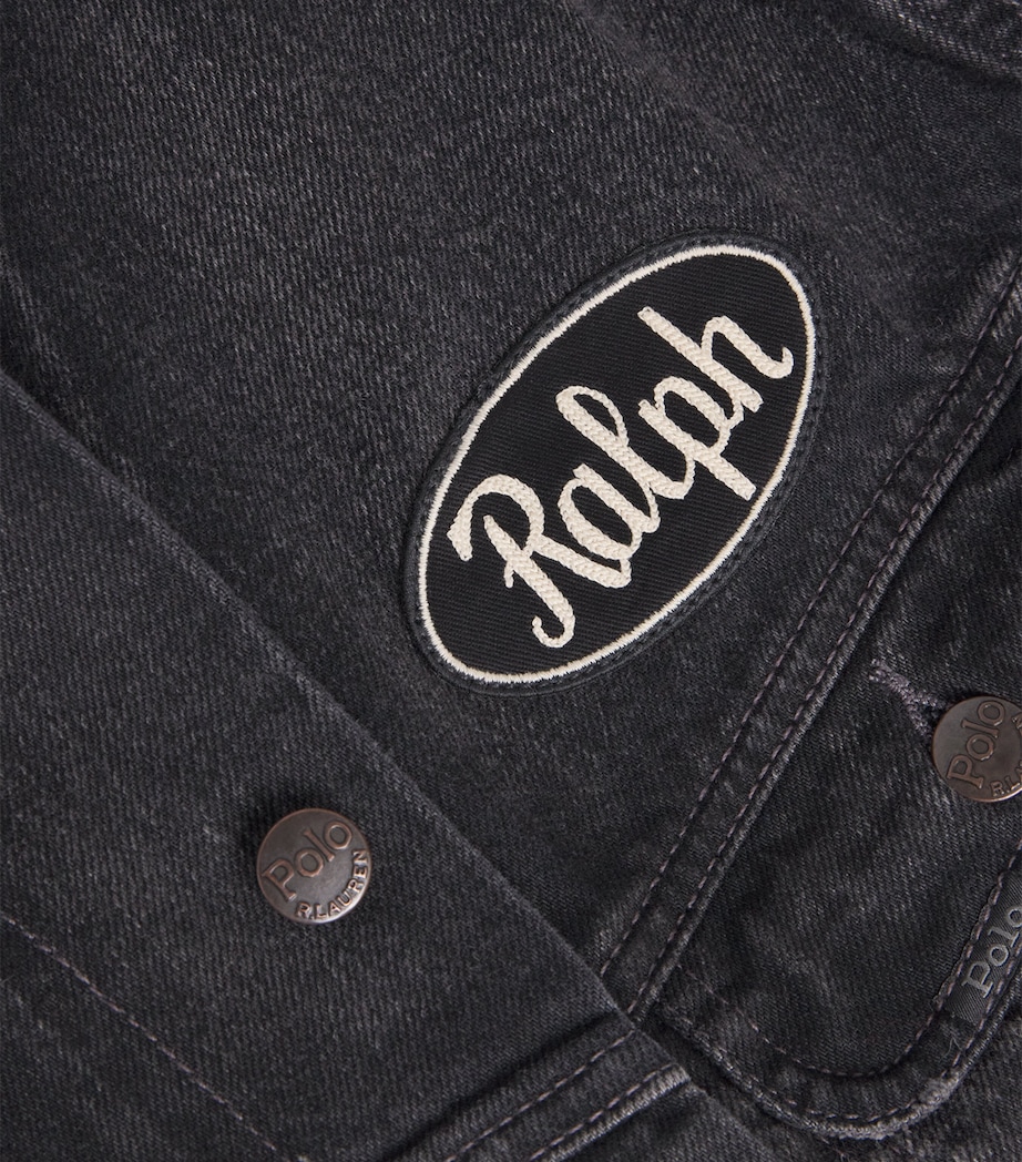 Logo Trucker Denim Jacket BLACK Image 5