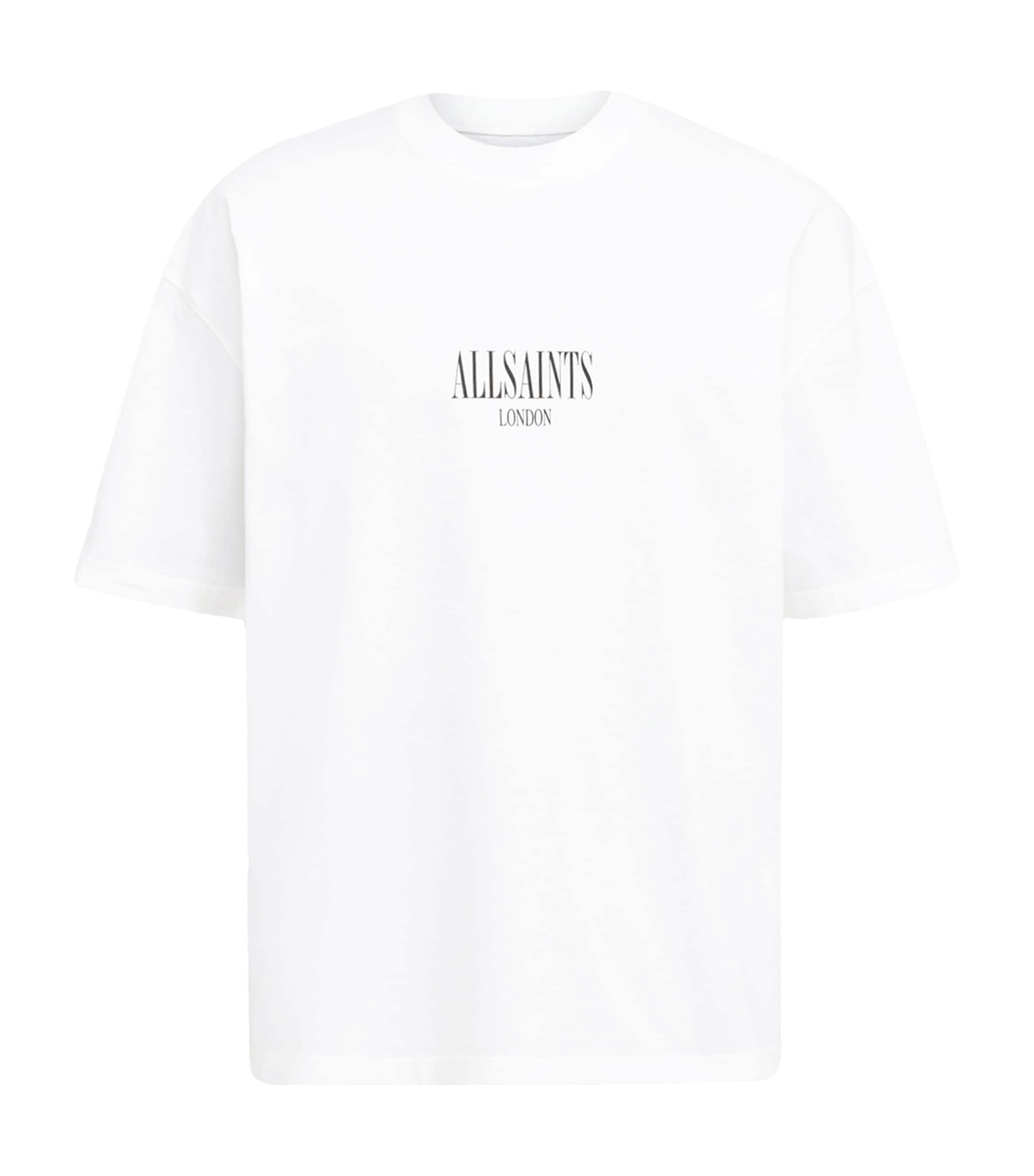 Shop Allsaints Organic Cotton Twilight Logo T-shirt In White