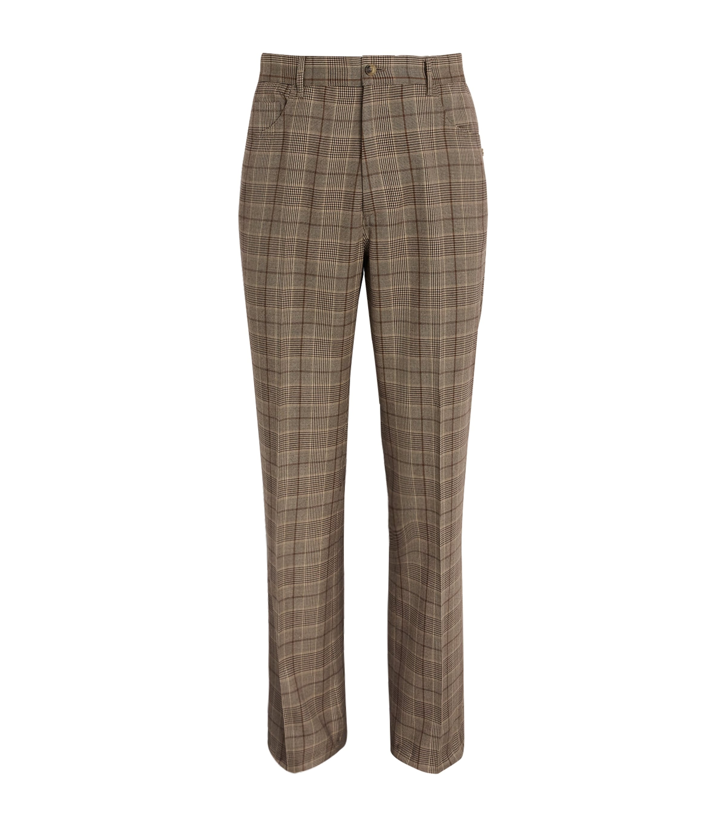 Check Bootcut Trousers MALT 268 Image 1