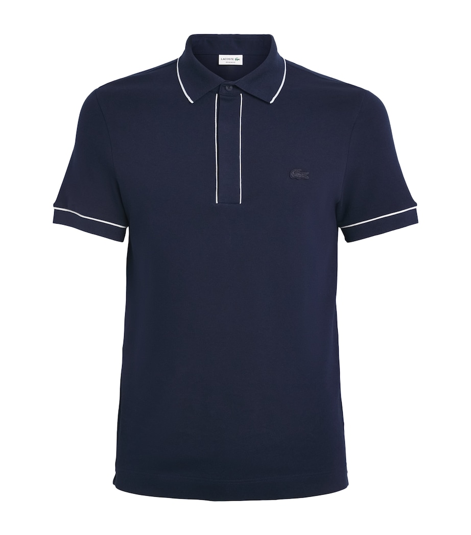 Lacoste Mens Cotton Original Polo Shirt Navy Blue Image 1