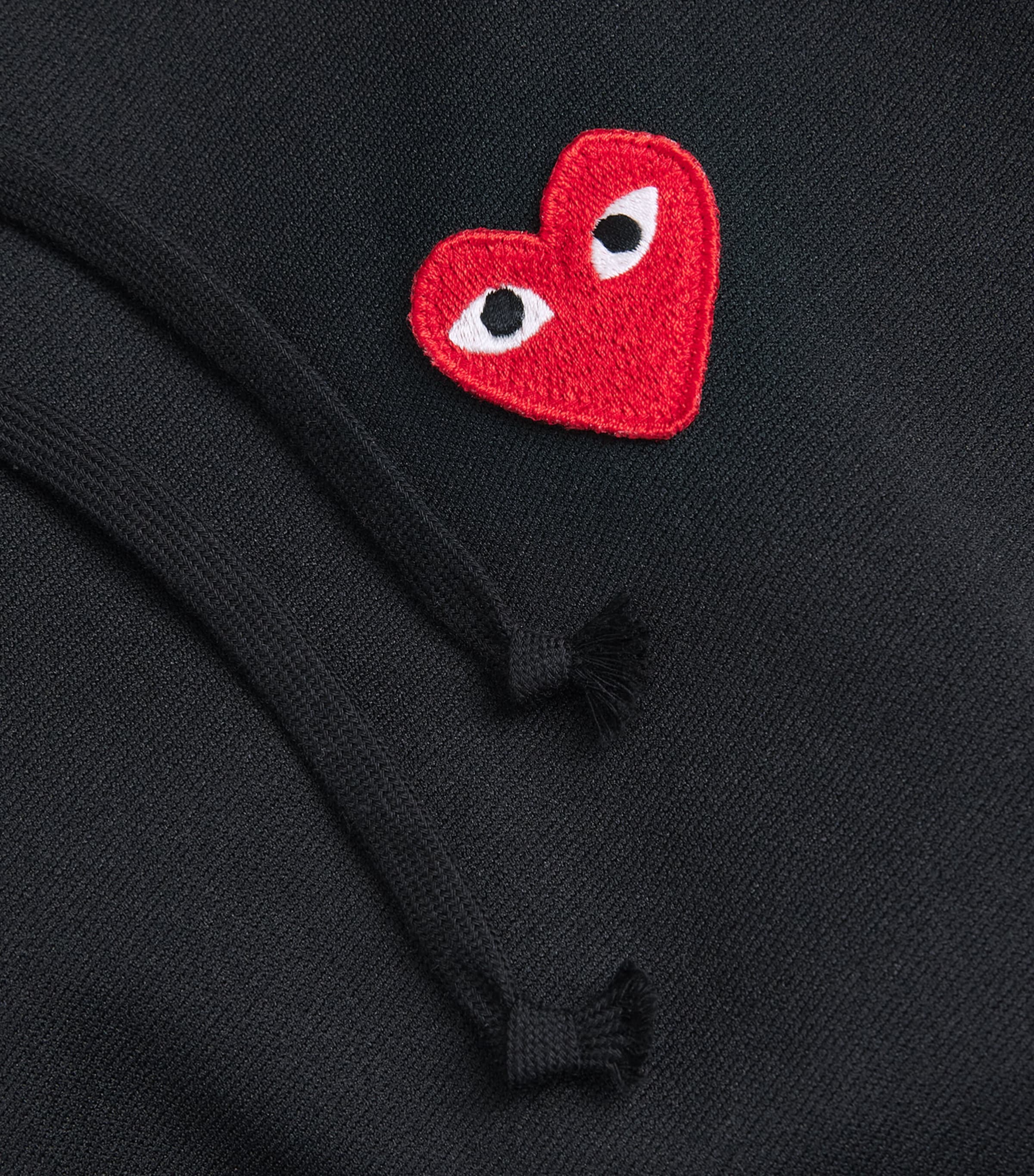 Comme Des Garçons Play Mens Heart Hoodie Black Image 6