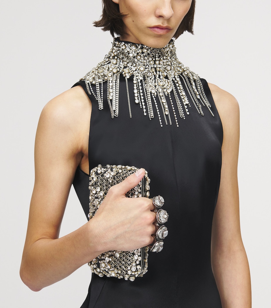 Embellished Skull Knuckle Clutch Bag 1090 Image 6