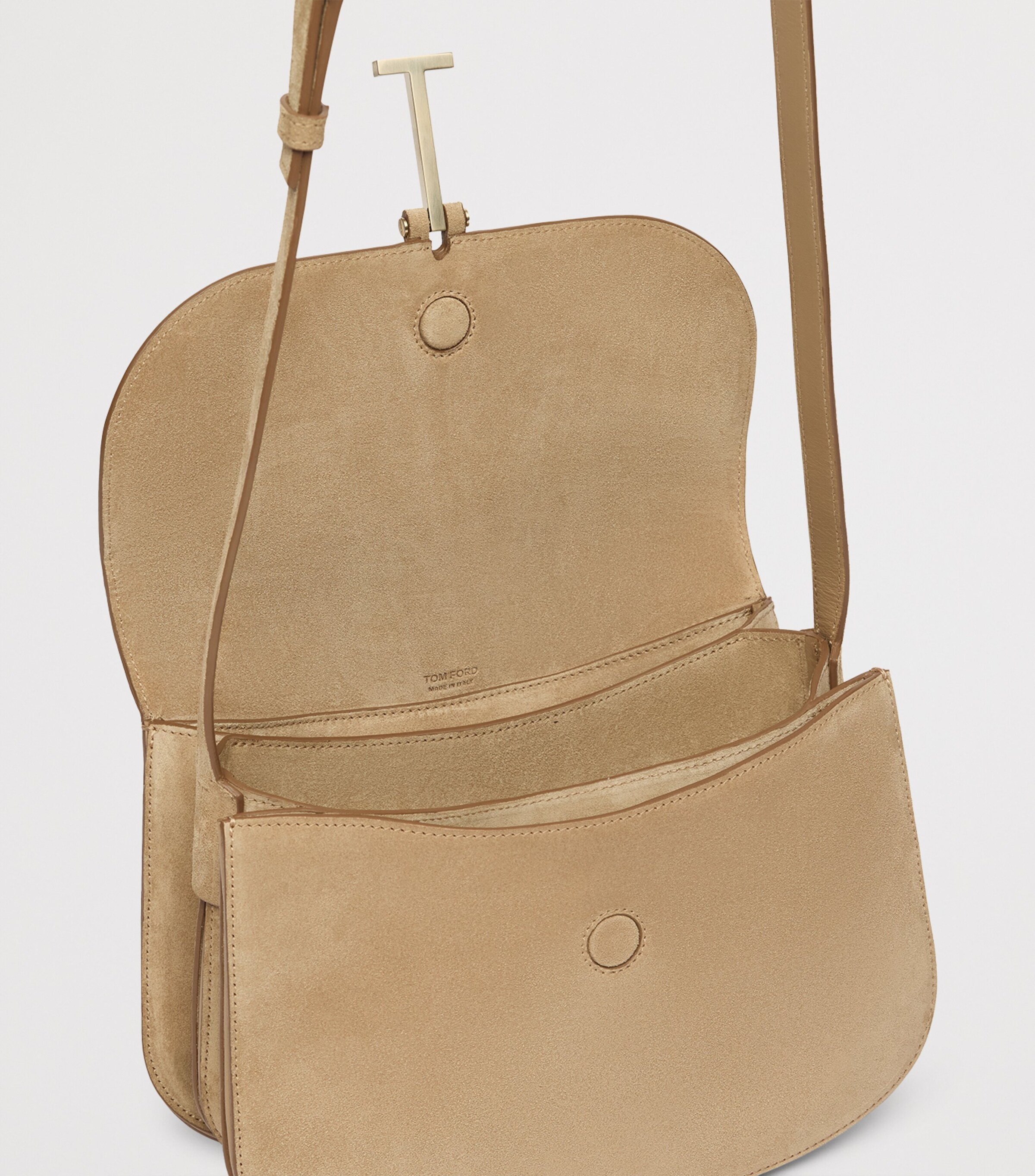 TOM FORD Large Suede Cross-Body Bag Jcl Image 5