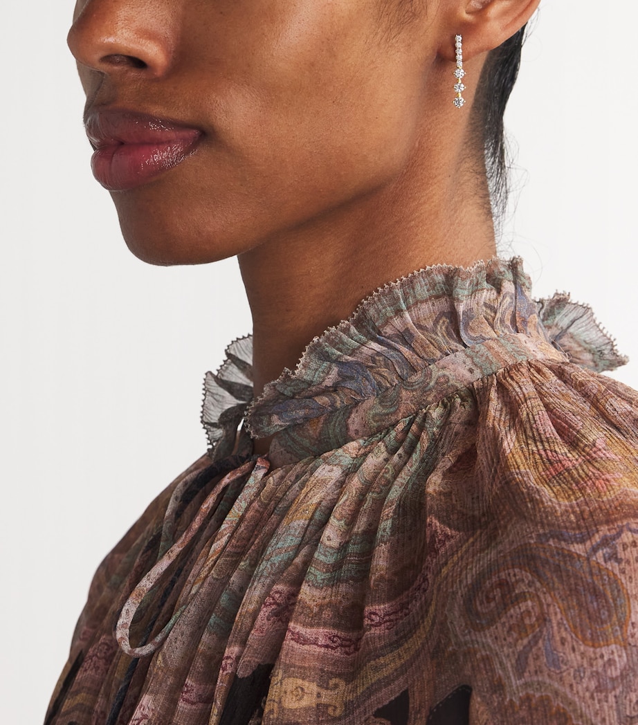 Medium Yellow Gold and Diamond Stella Earrings YELLOW GOLD Image 2