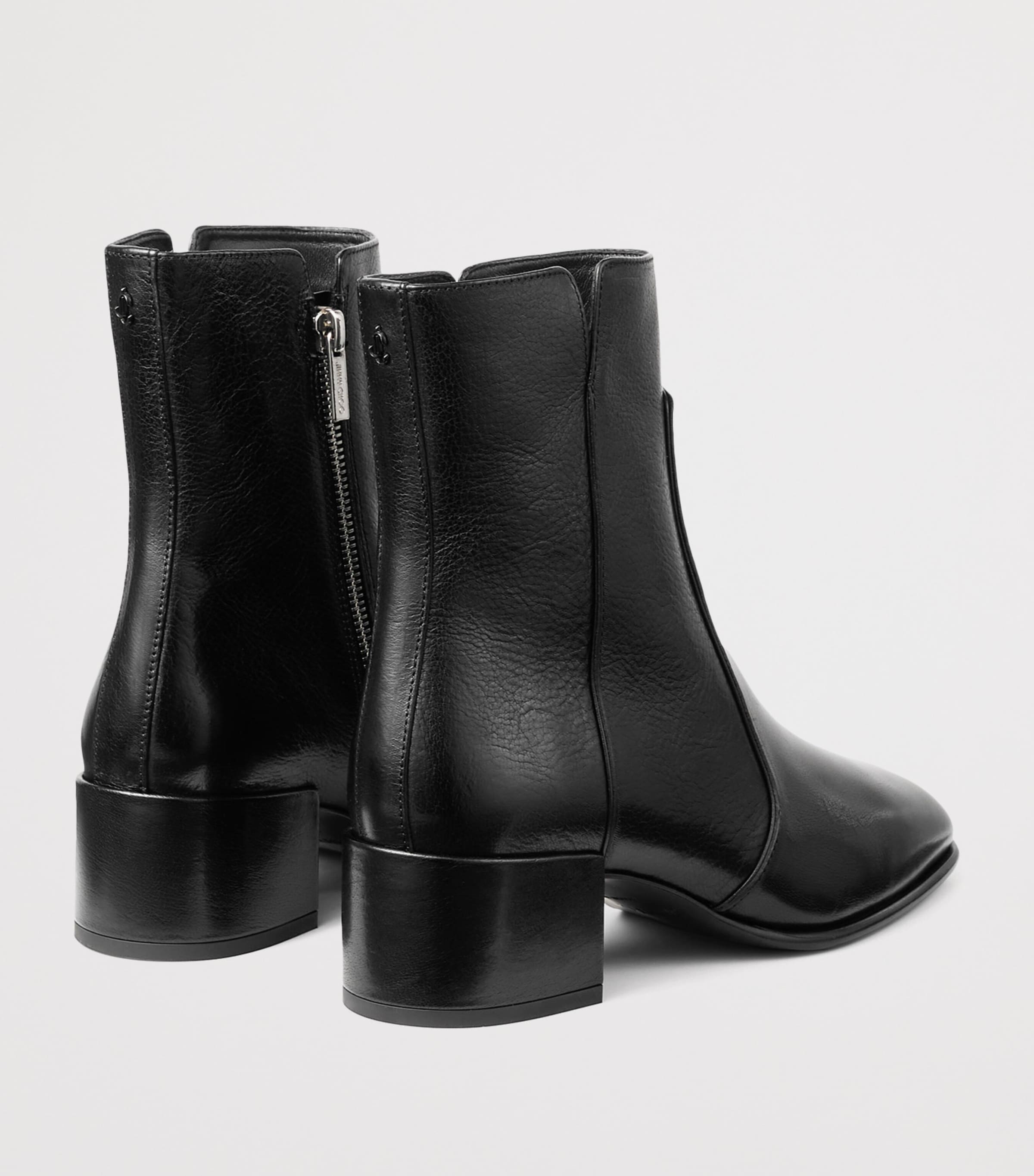 Jimmy Choo Eliot 45 Leather Ankle Boots Black Image 3