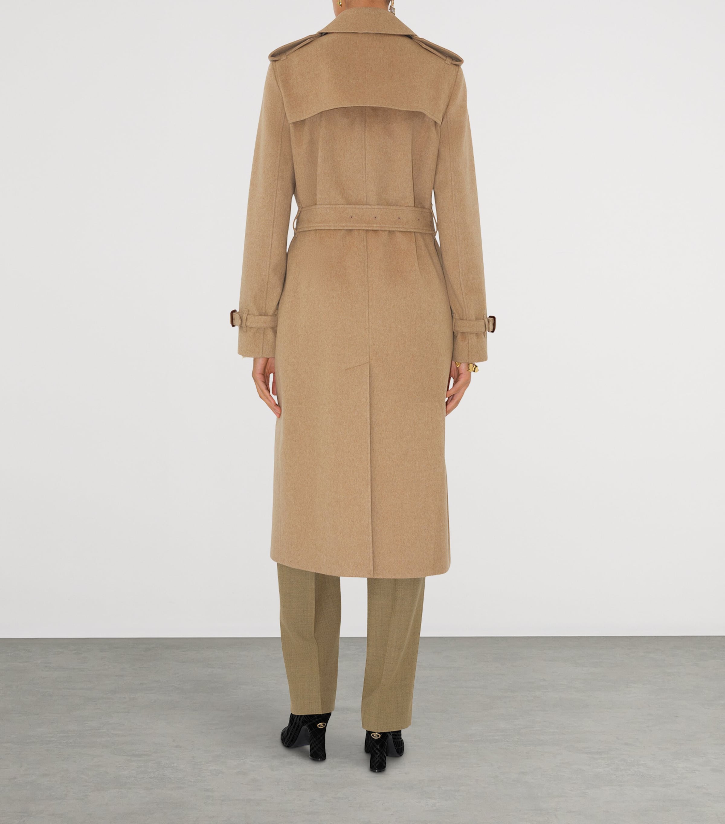 Burberry's cashmere coat 9 beige Burberry Cashmere Belted Wrap