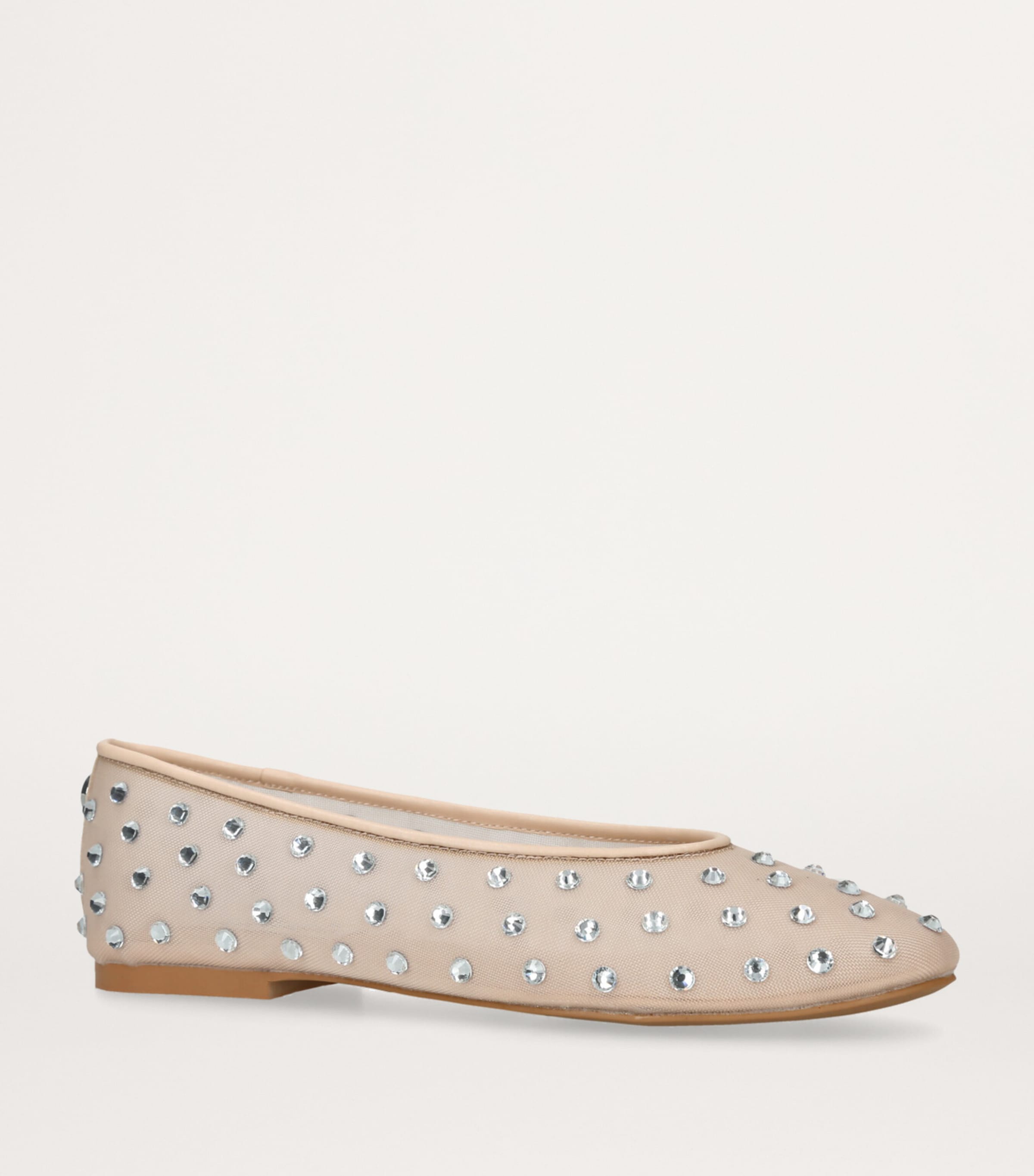 Embellished Viv Ballet Flats BEIGE Image 3