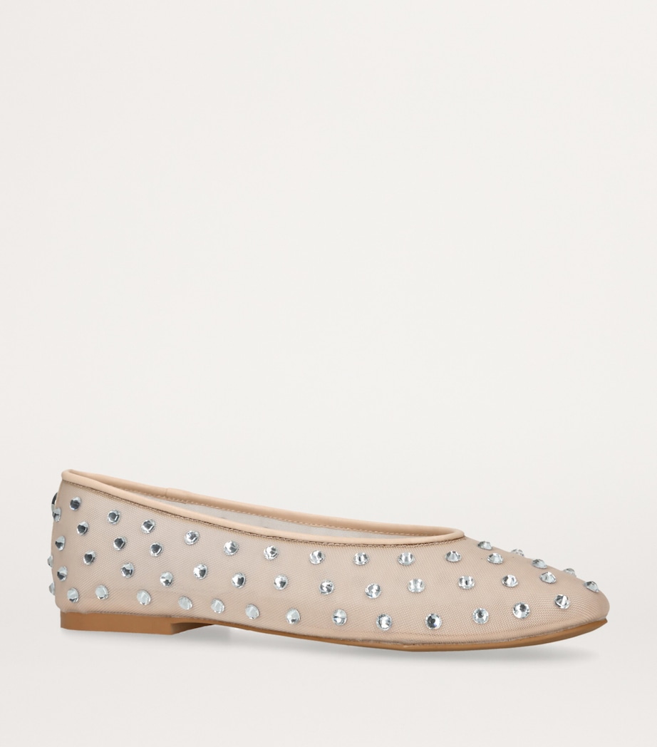 Embellished Viv Ballet Flats BEIGE Image 3