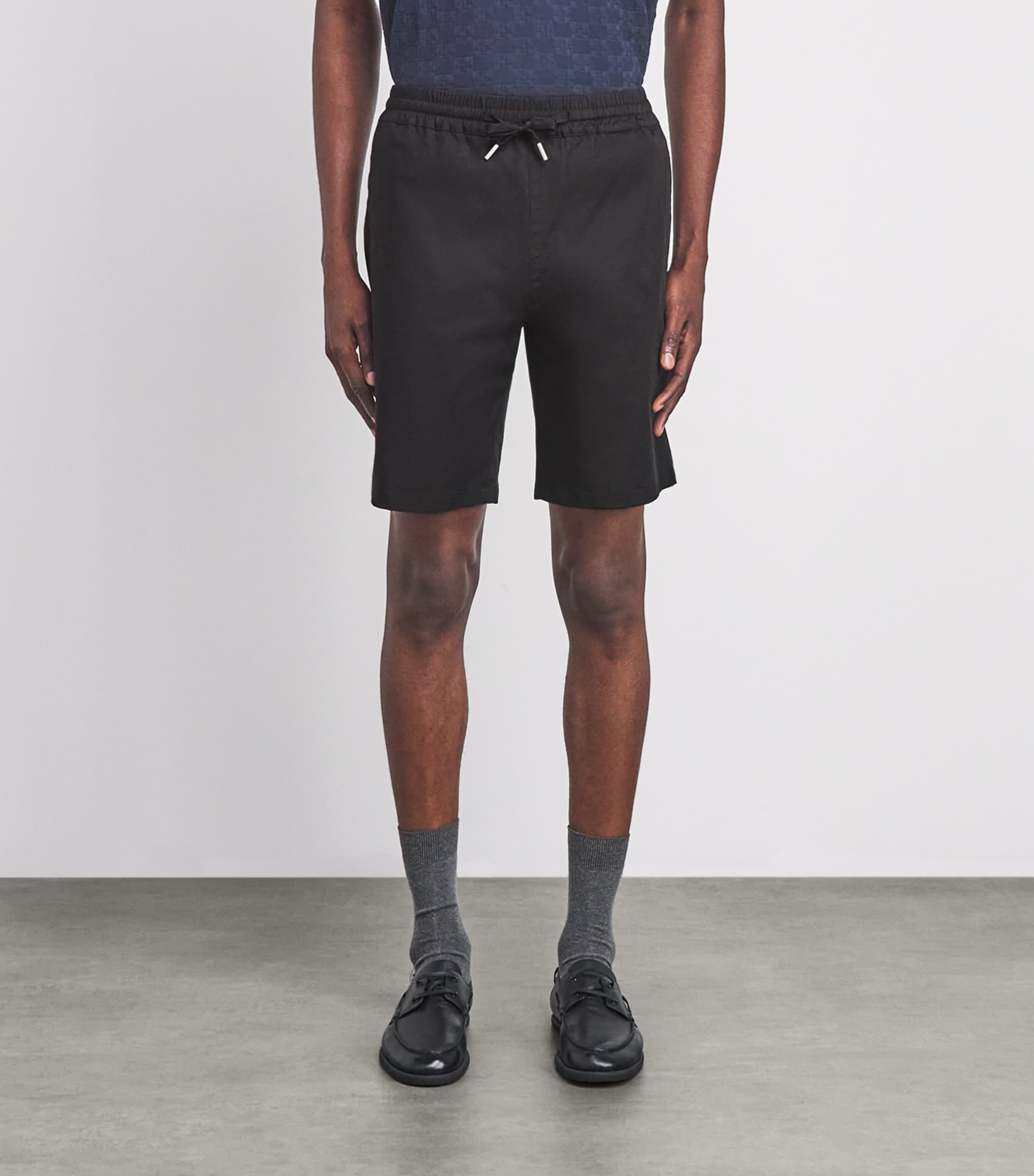 Sandro Paris Cotton Shorts In Black