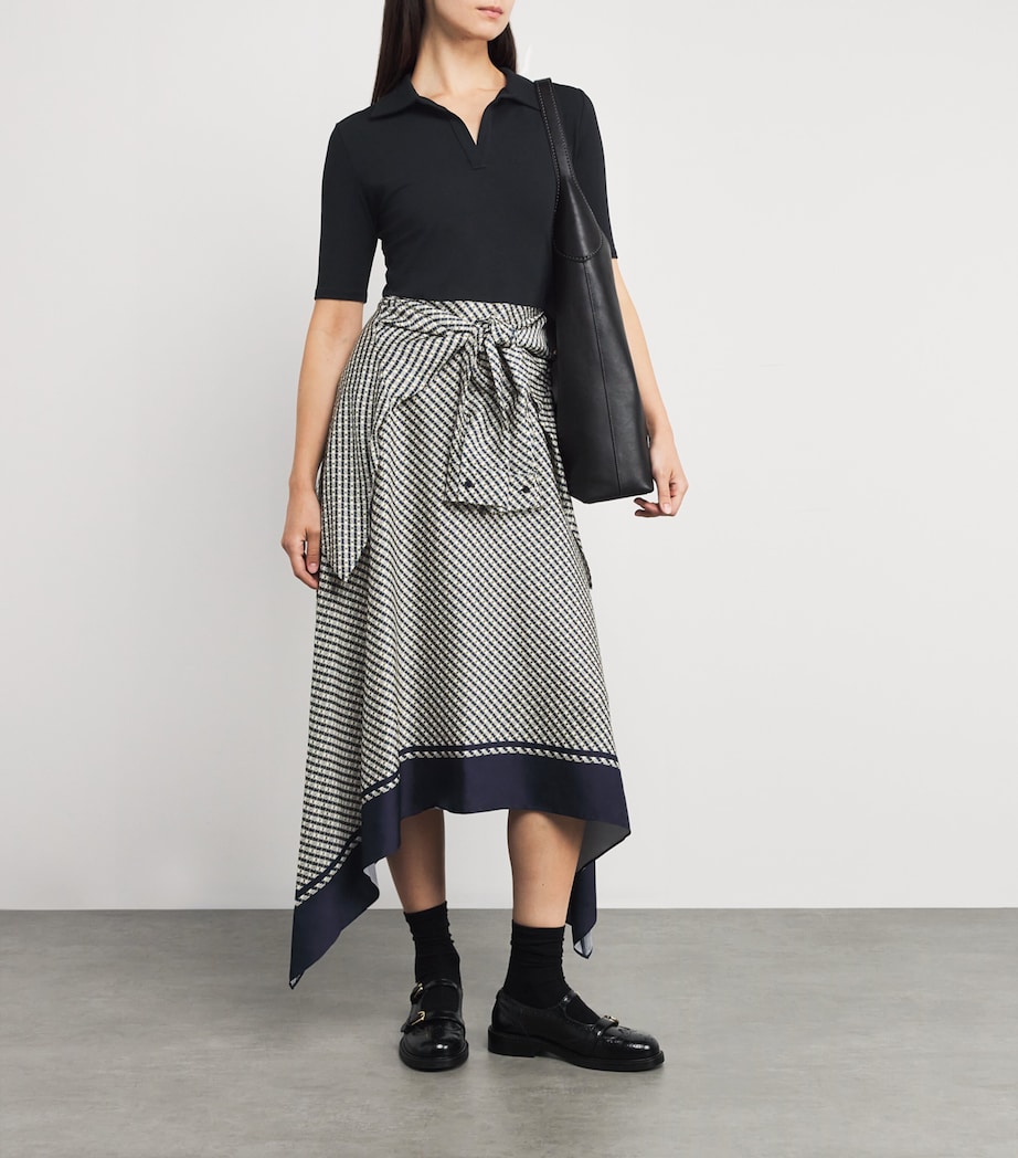 Printed-Detail Midi Dress ECRU PRINT-TIE Image 2