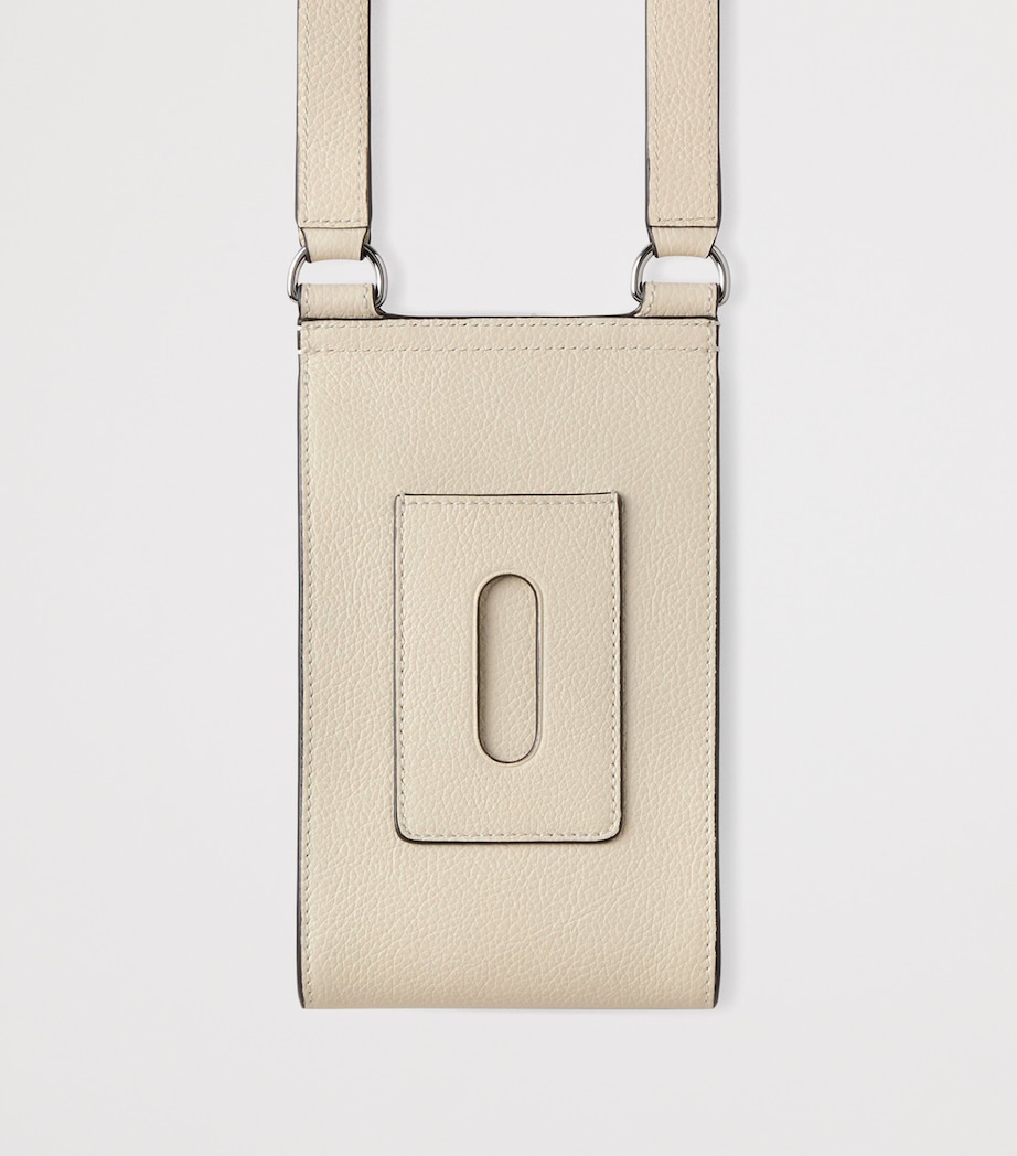 Mini Leather Antony Pouch EGGSHELL Image 3