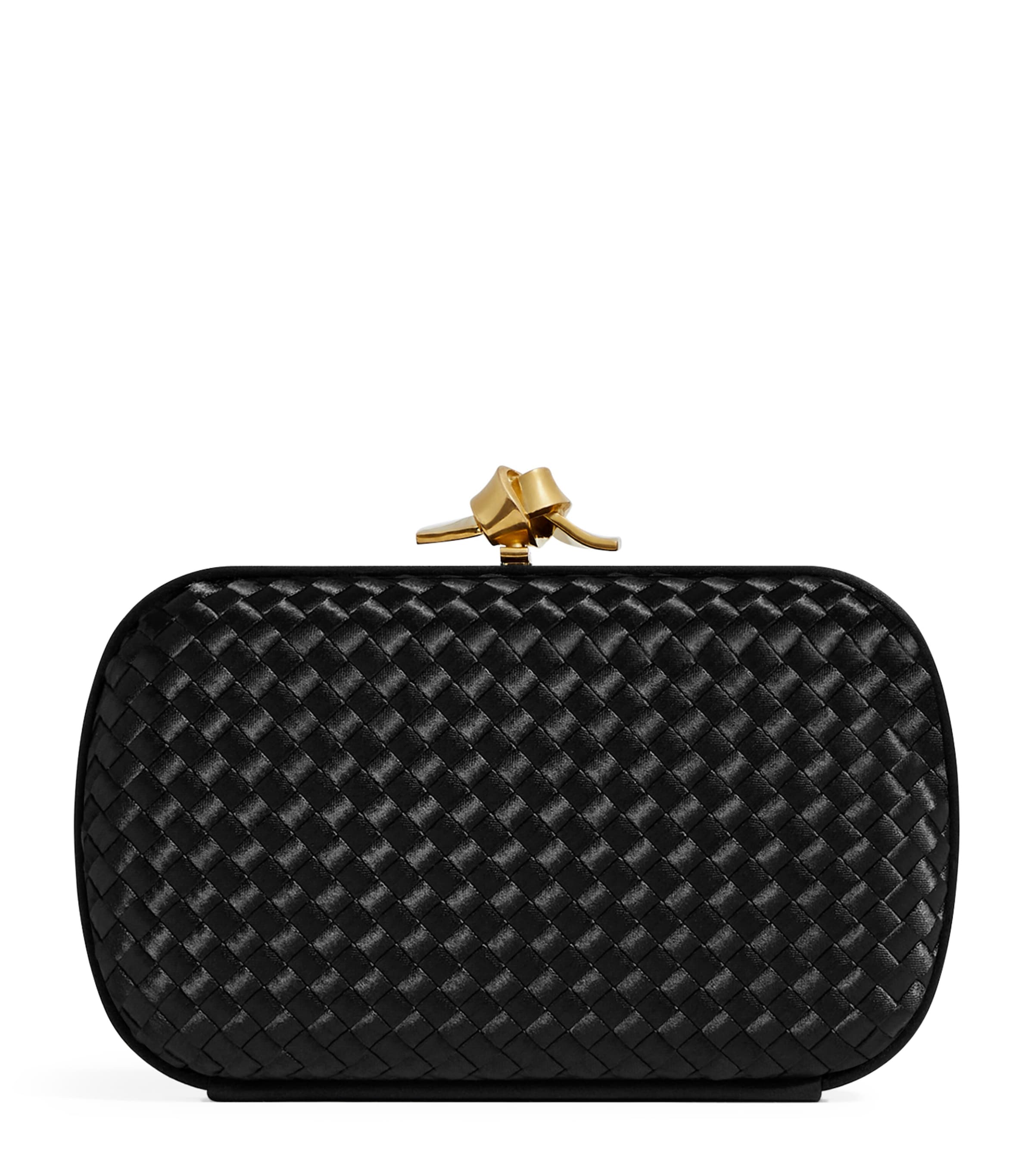 Bottega Veneta Satin Knot Minaudiere Clutch Bag Image 1