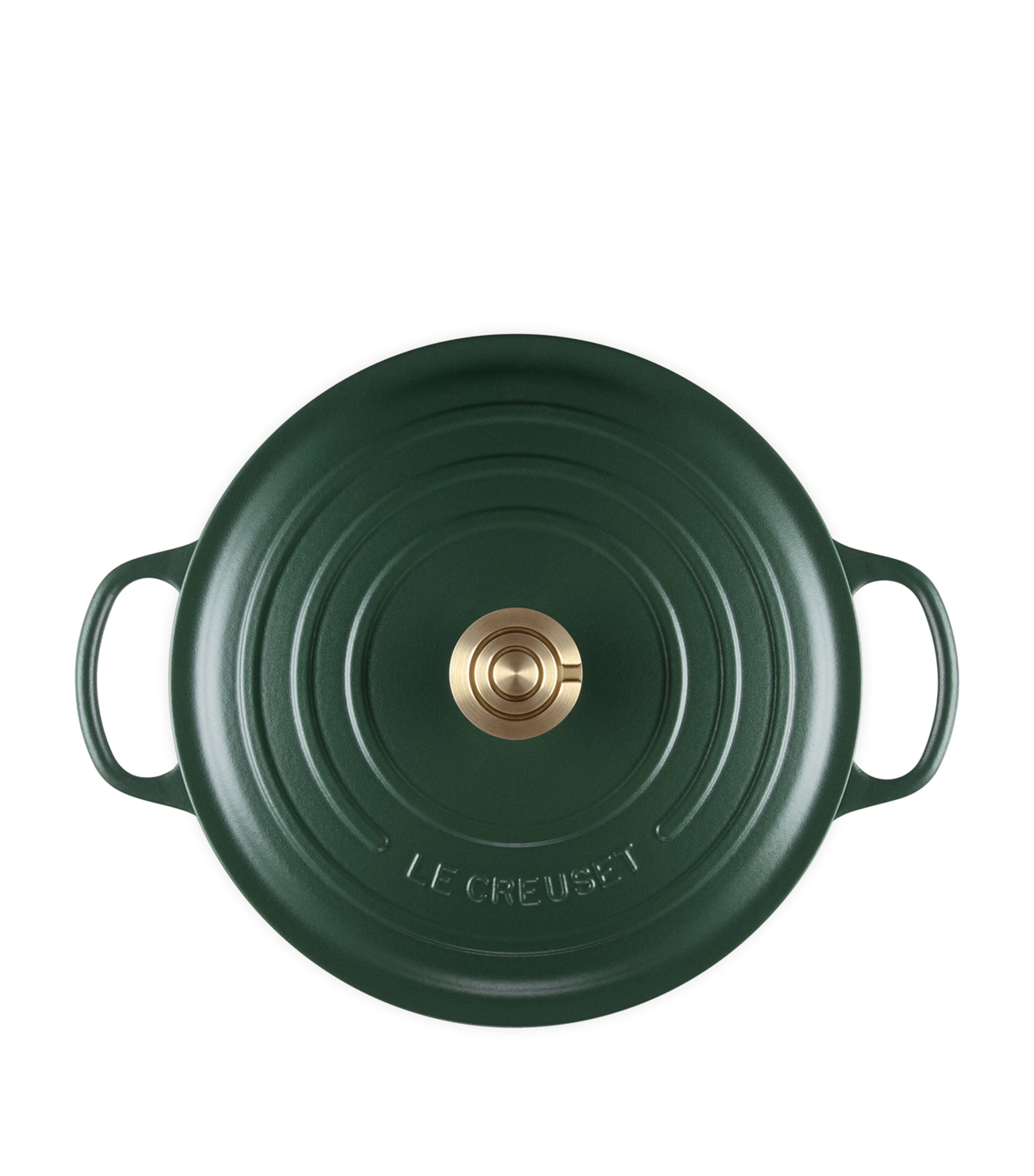 Le Creuset Cast Iron Round Casserole Dish (28cm) Green Image 5