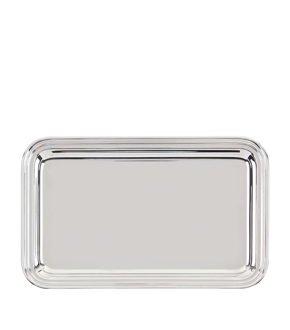 Silver Plated Georgian Rectangular Tray (24cm x 15cm) SILVER Image 3