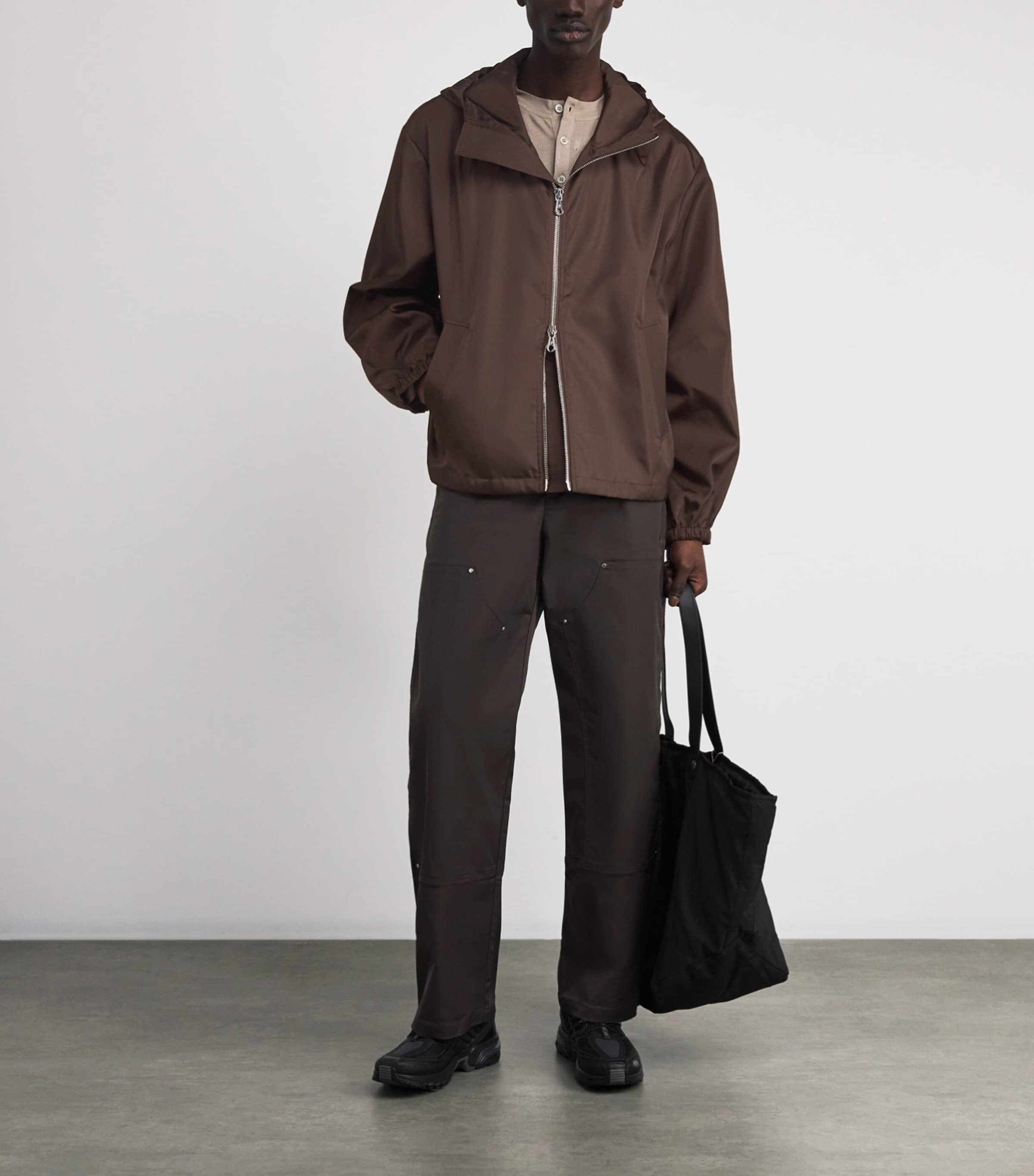 Gabardine Windbreaker Jacket BROWN 300 Image 2