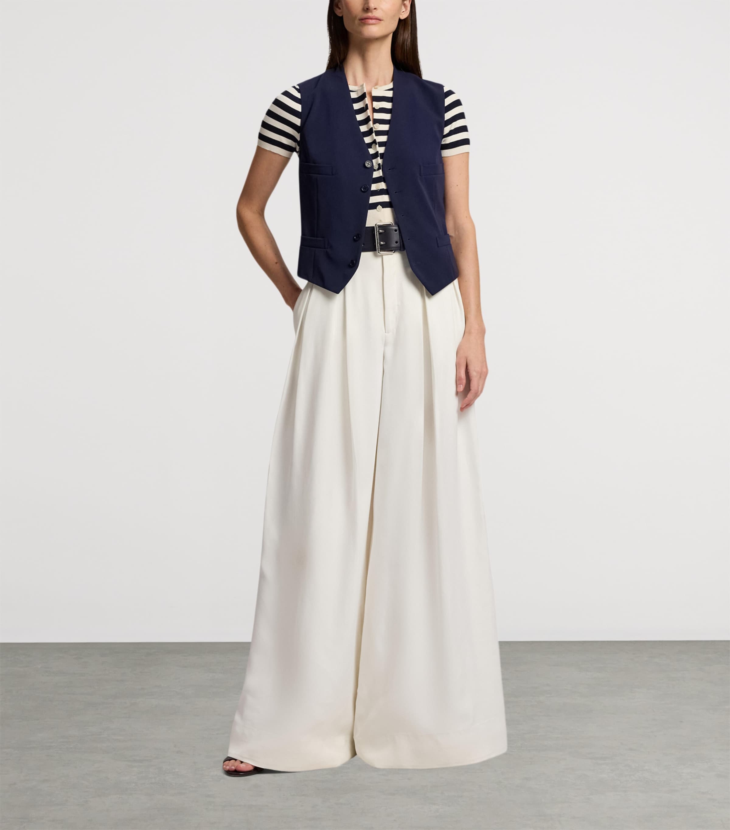 Wool Jaiden Waistcoat NAVY-410 Image 6