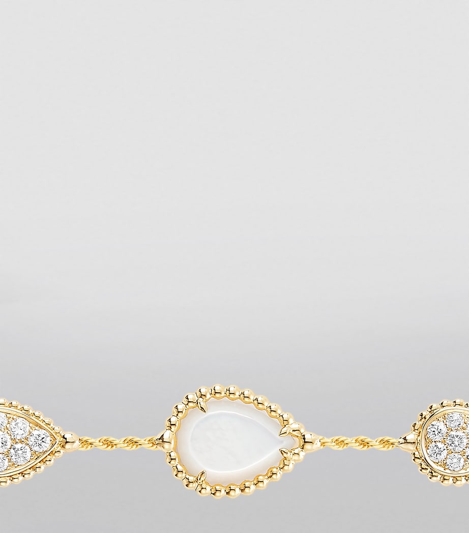 Yellow Gold, Diamond and Mother-of-Pearl Serpent Bohème Couleur Bracelet MOTHER OF PEARL Image 4