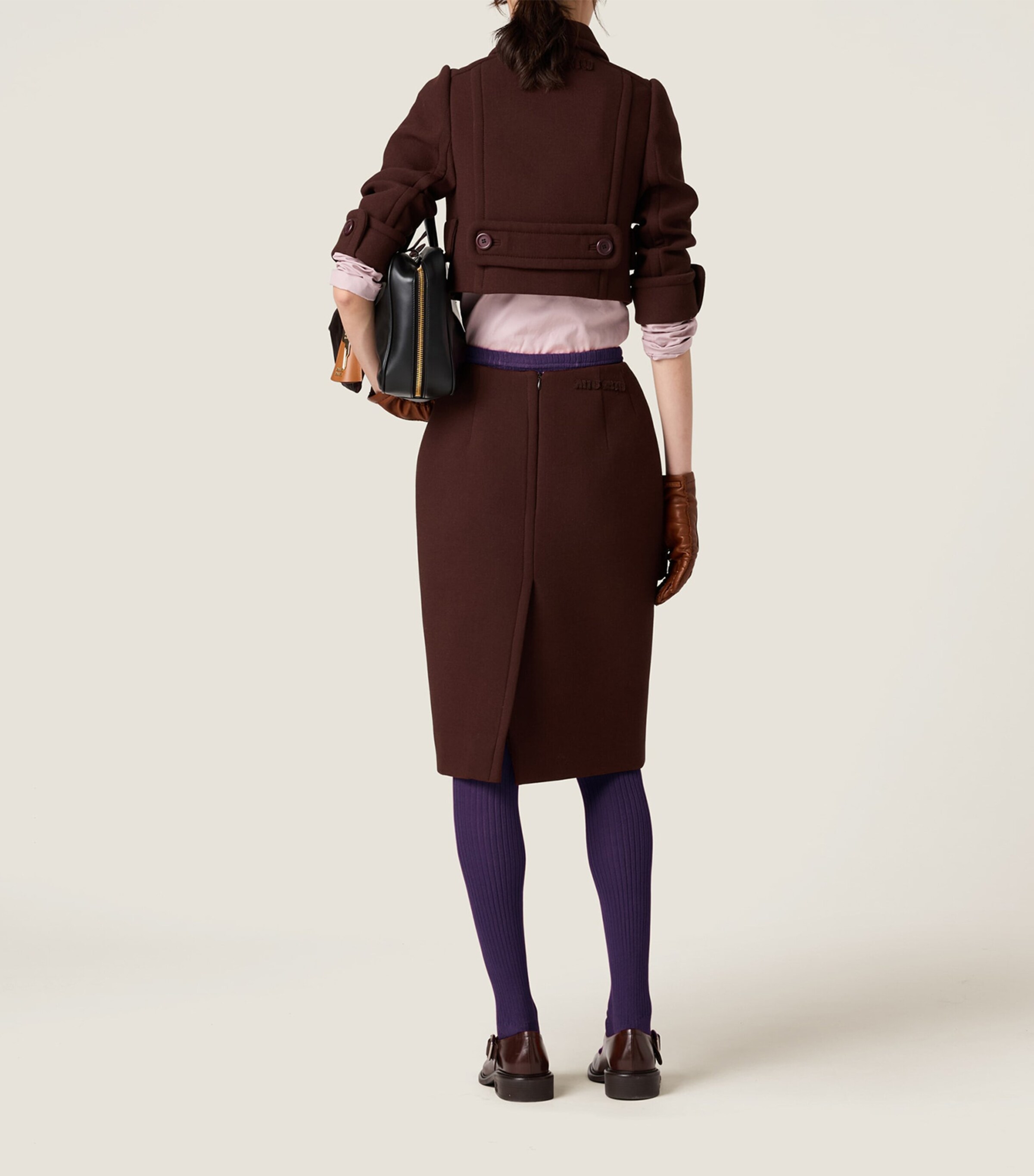 Wool Double-Breasted Jacket F0324 Image 4