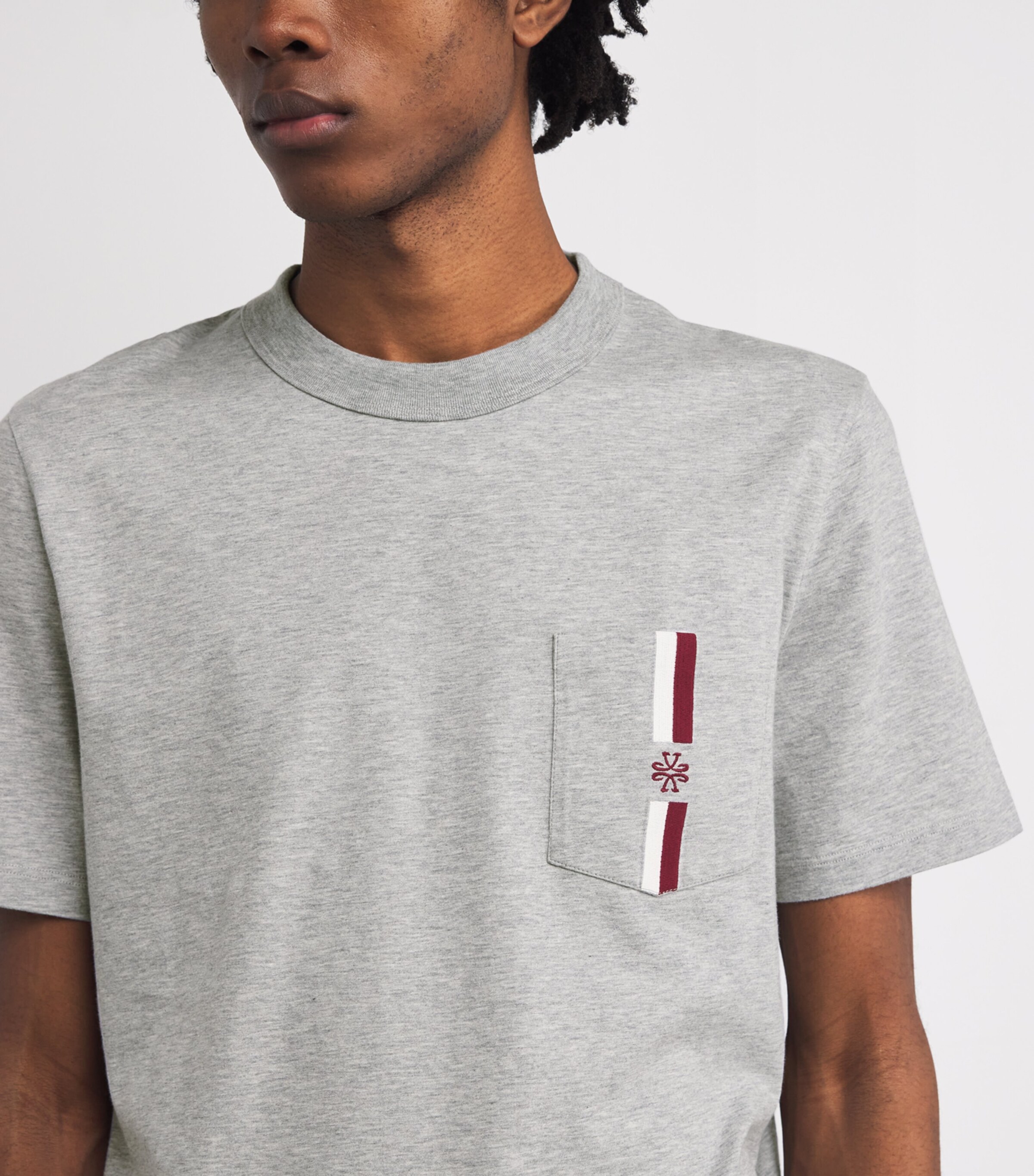 Jacob Cohën Mens Stripe Monogram T-Shirt Image 6