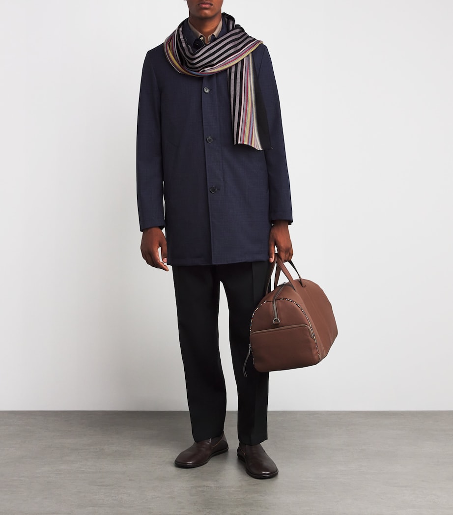 Signature Stripe Scarf 79_BLACK Image 2