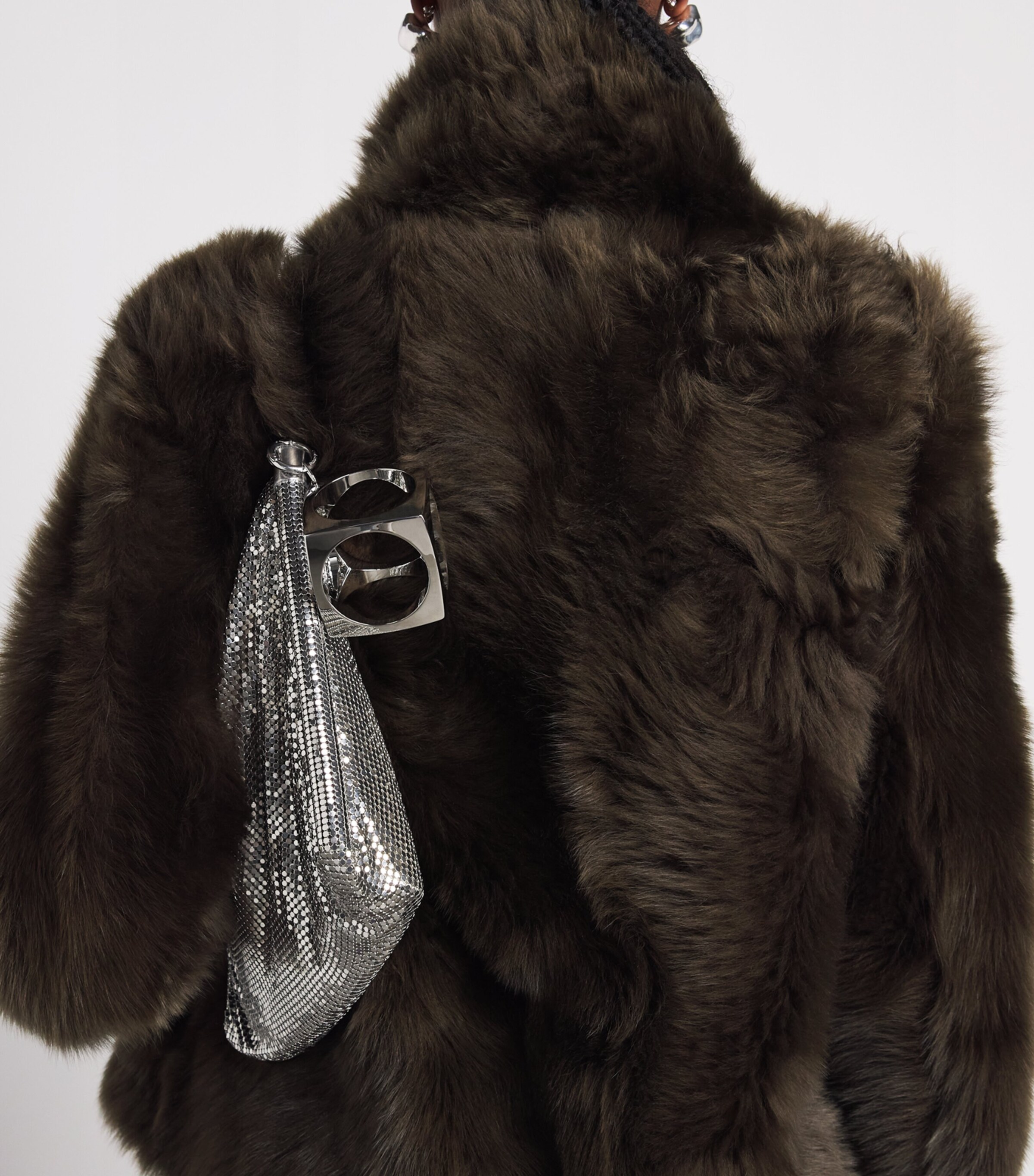 Rabanne Chainmail Shoulder Bag Silver Image 2