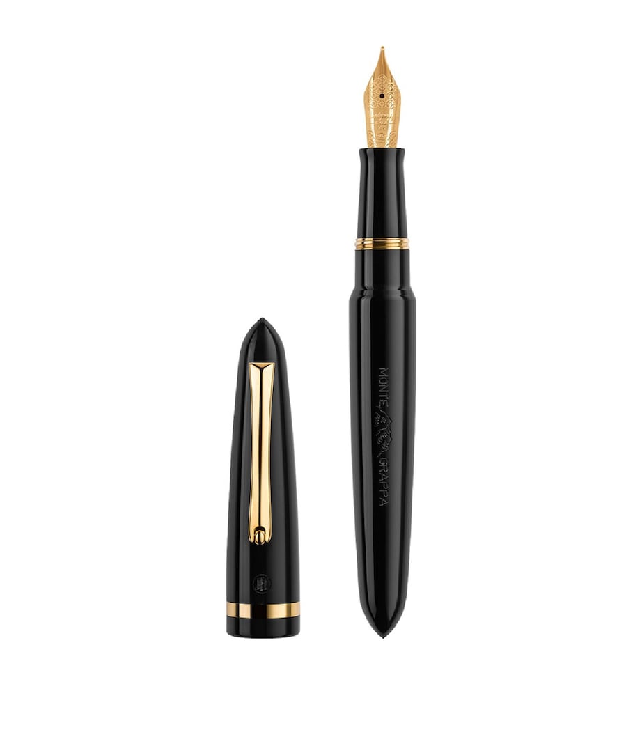 Gold-Plated Venetia Fountain Pen BLACK Image 1