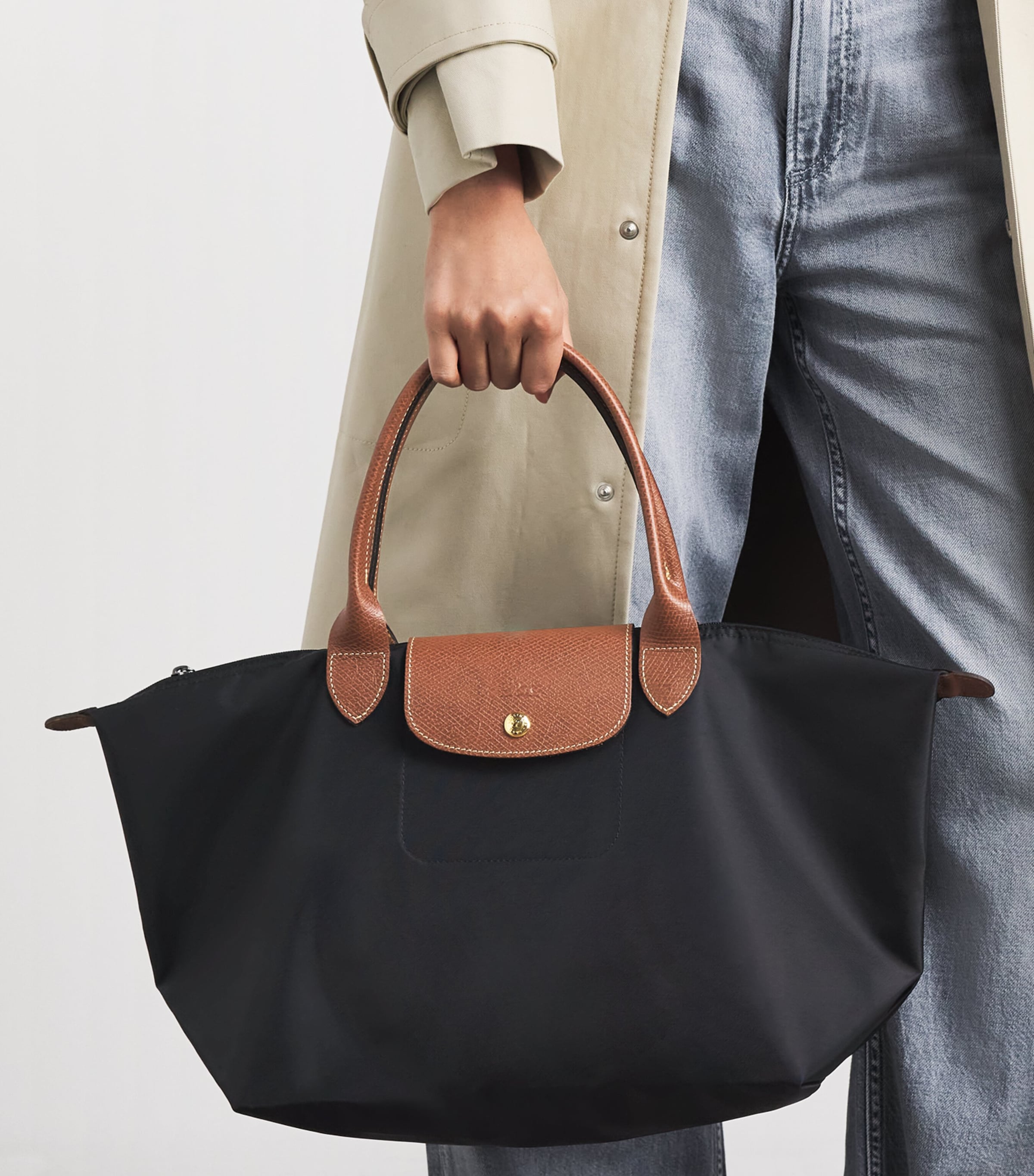 Longchamp Medium Le Pliage Original Tote Bag​ Noir Image 4
