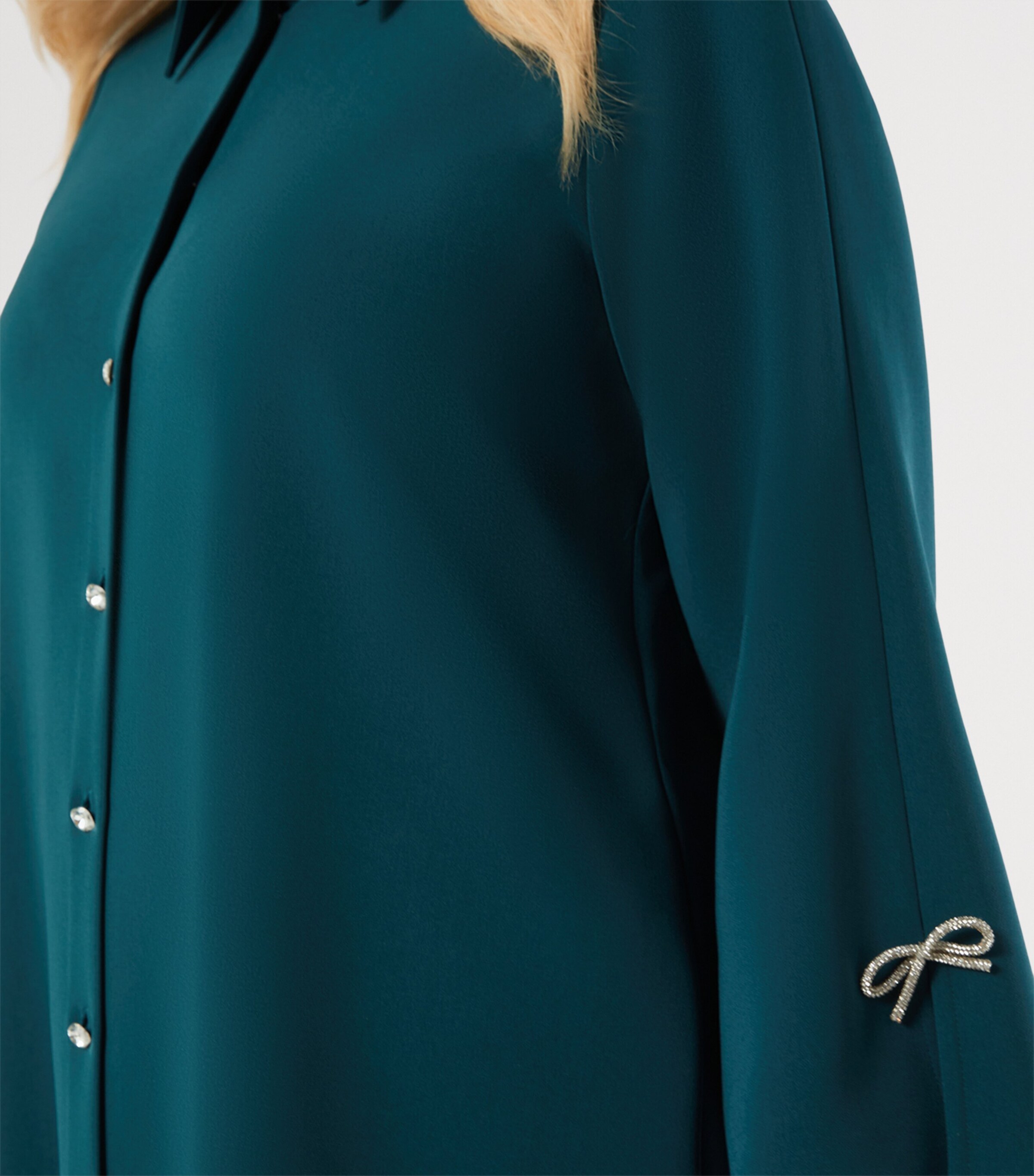 Embellished Biagio Shirt Jacket EMERALD Image 4