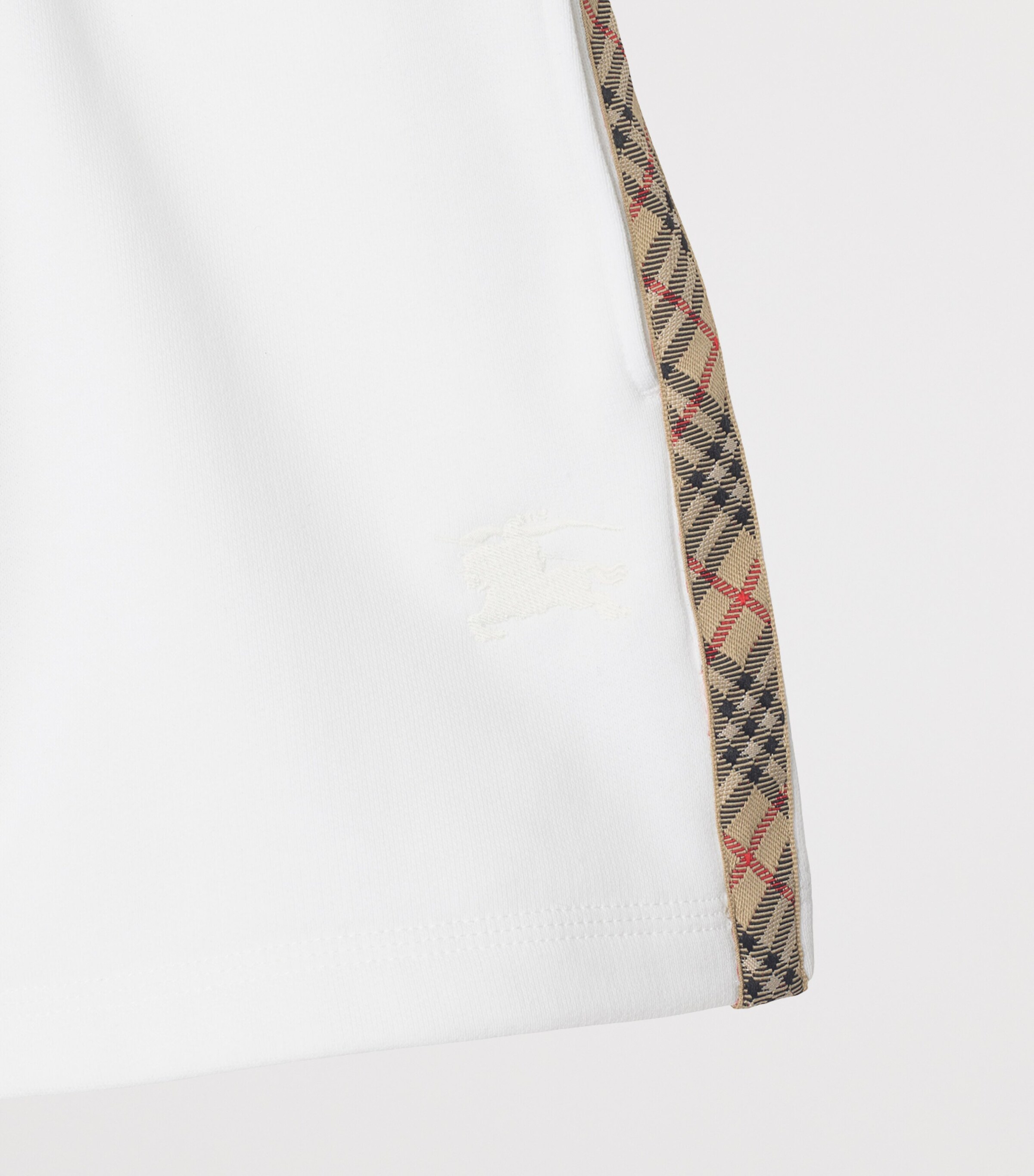 Cotton Check Shorts (3-12 Years) WHITE Image 3