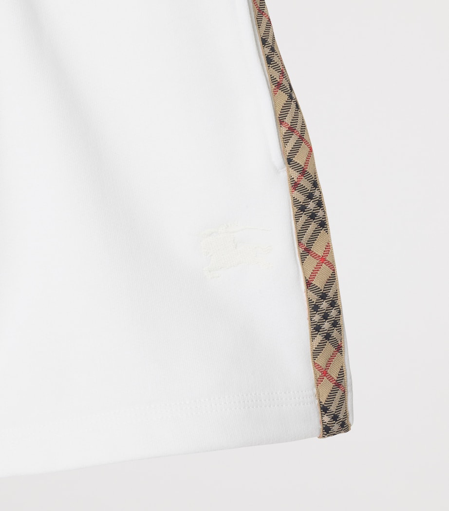 Cotton Check Shorts (3-12 Years) WHITE Image 3